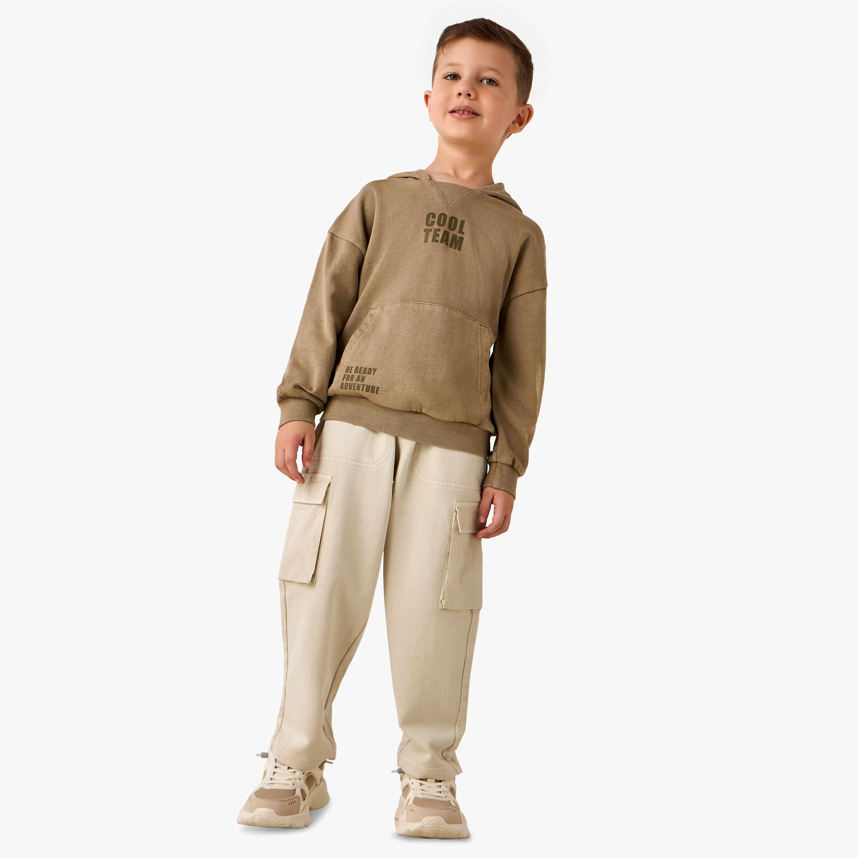 Juniors Elasticated Drawstring Cargo Joggers-boys-clothing-bottoms-joggersandtrackpants-image-2