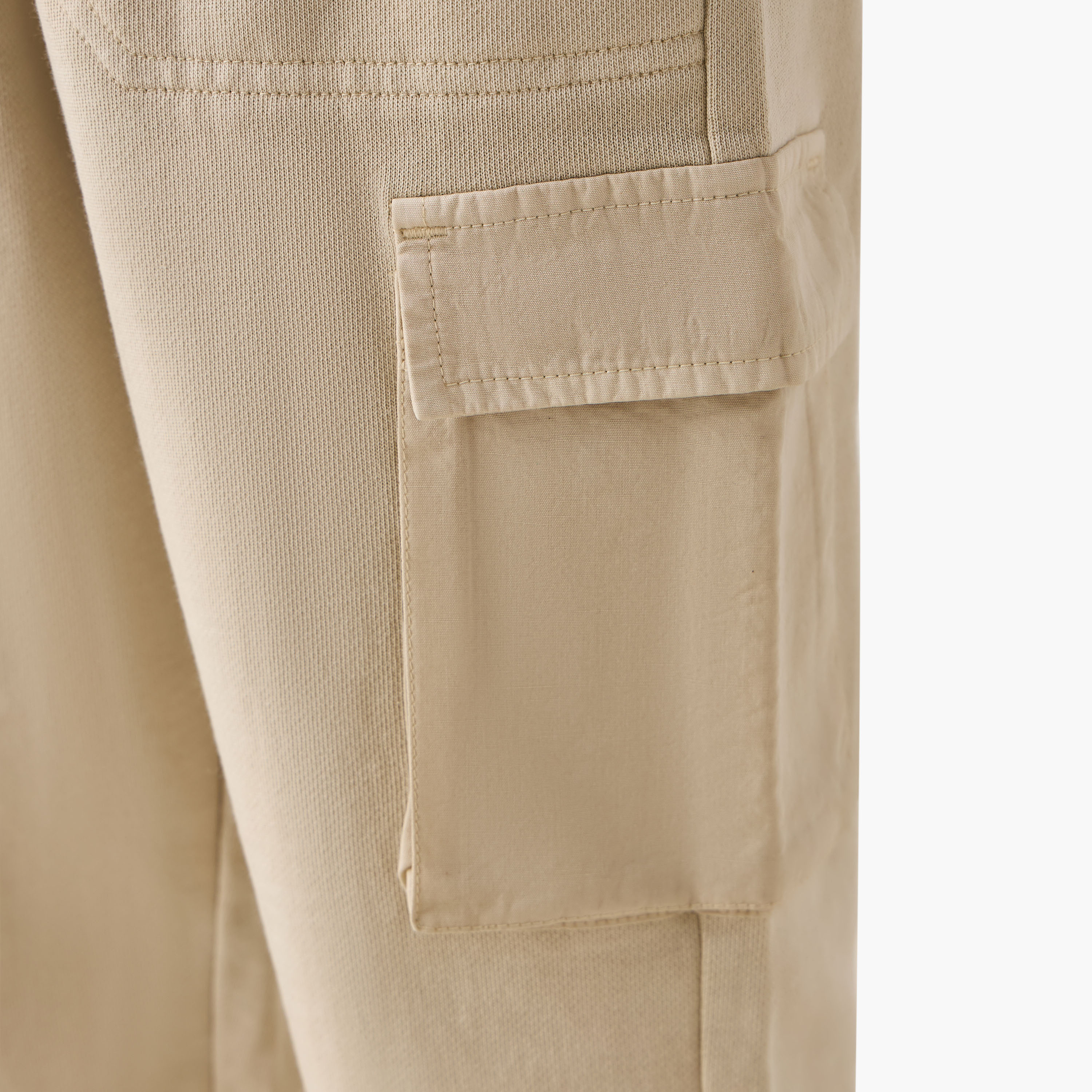 Juniors Elasticated Drawstring Cargo Joggers-boys-clothing-bottoms-joggersandtrackpants-image-4