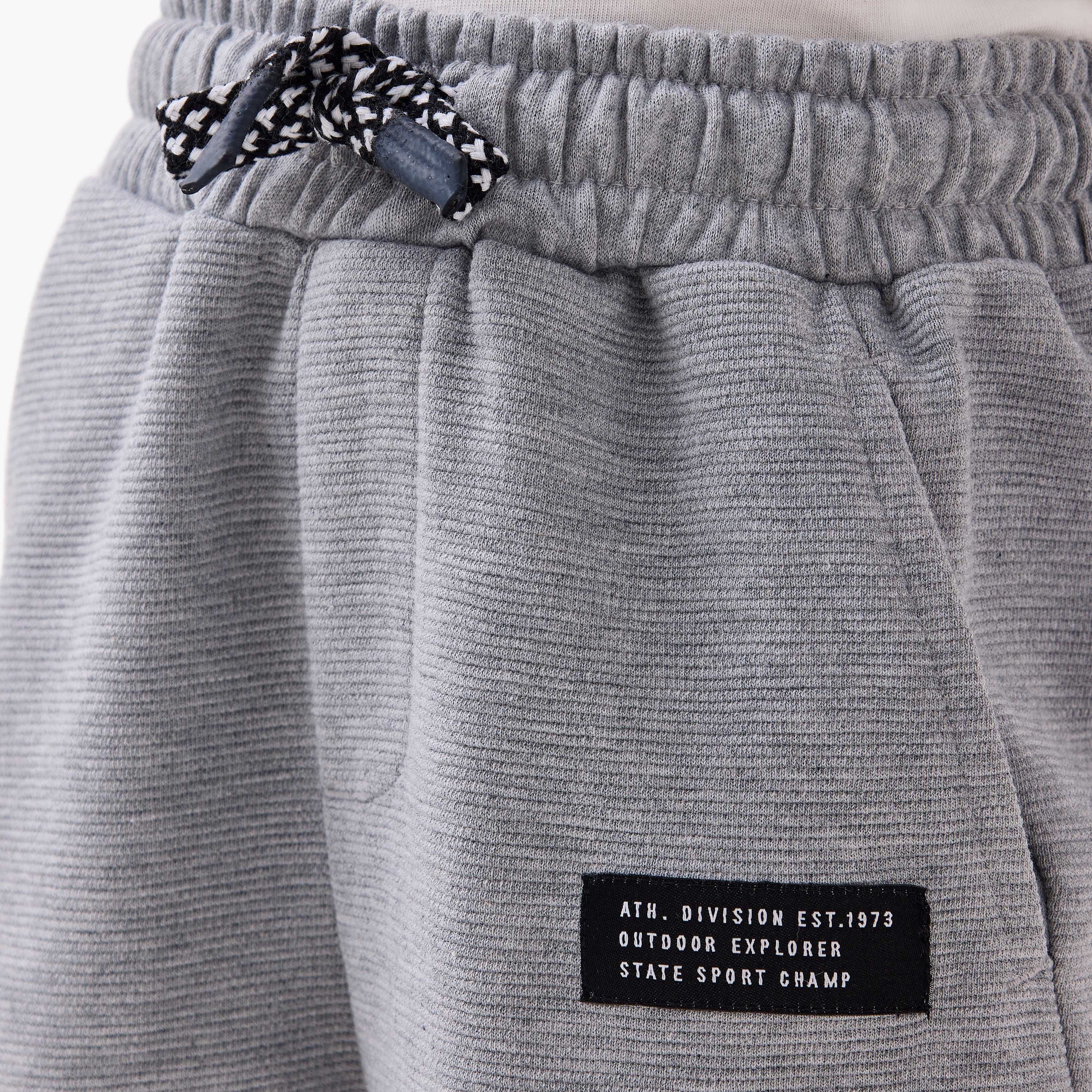 Juniors Solid Joggers with Drawstring Closure and Pockets-boys-clothing-bottoms-joggersandtrackpants-image-5
