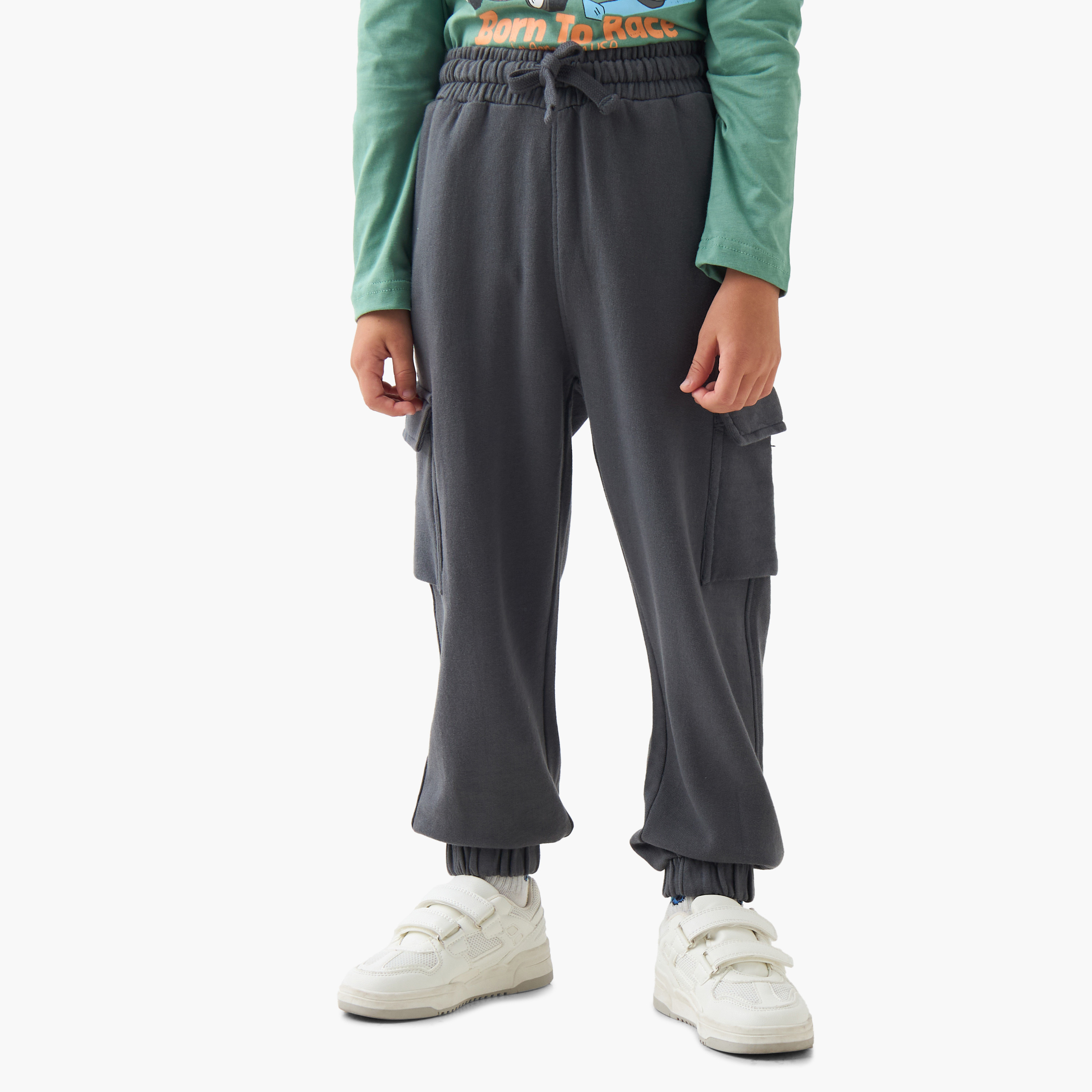 بنطلون رياضي قطن بجيوب للأولاد من جونيورز-boys-clothing-bottoms-joggersandtrackpants-image-5