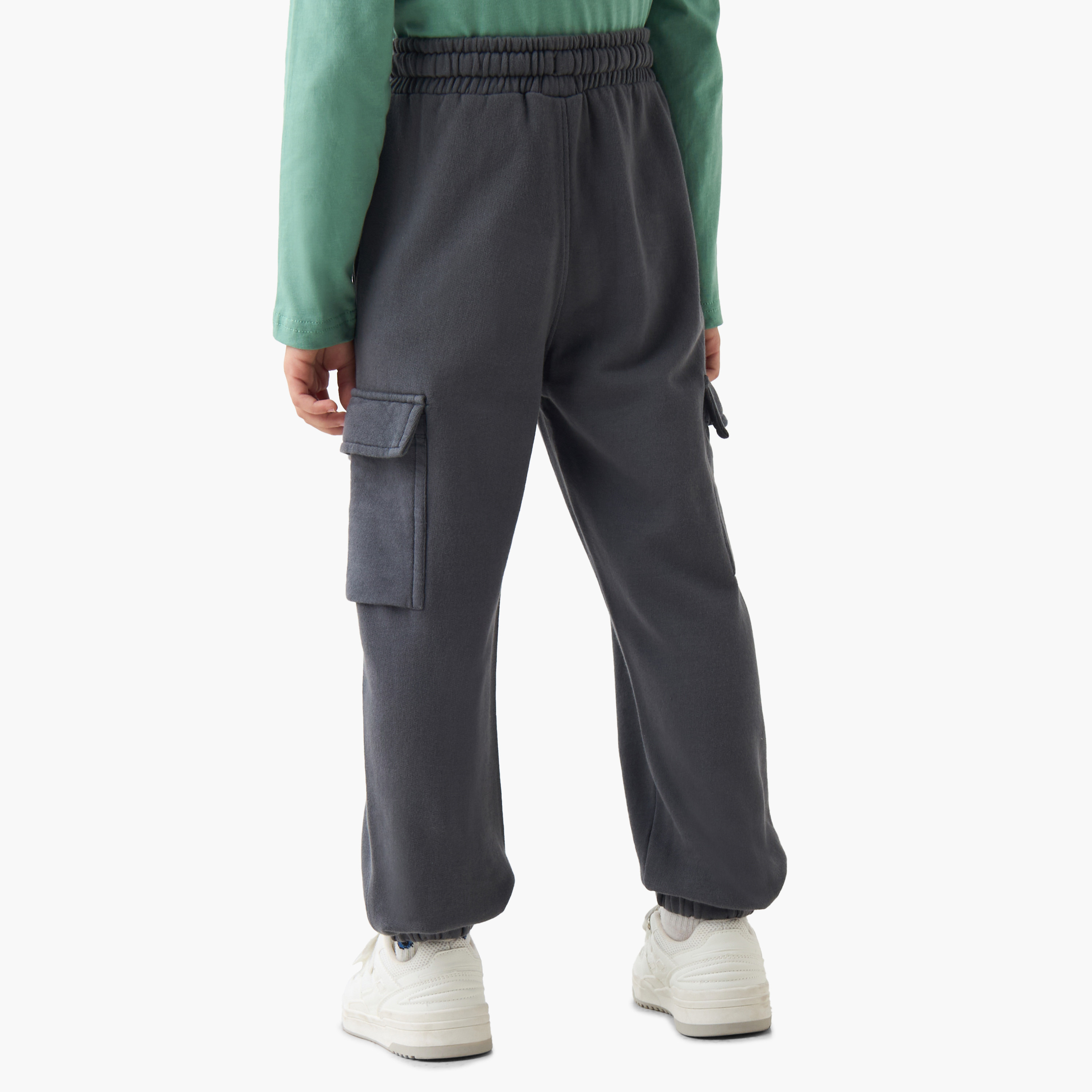 بنطلون رياضي قطن بجيوب للأولاد من جونيورز-boys-clothing-bottoms-joggersandtrackpants-image-3