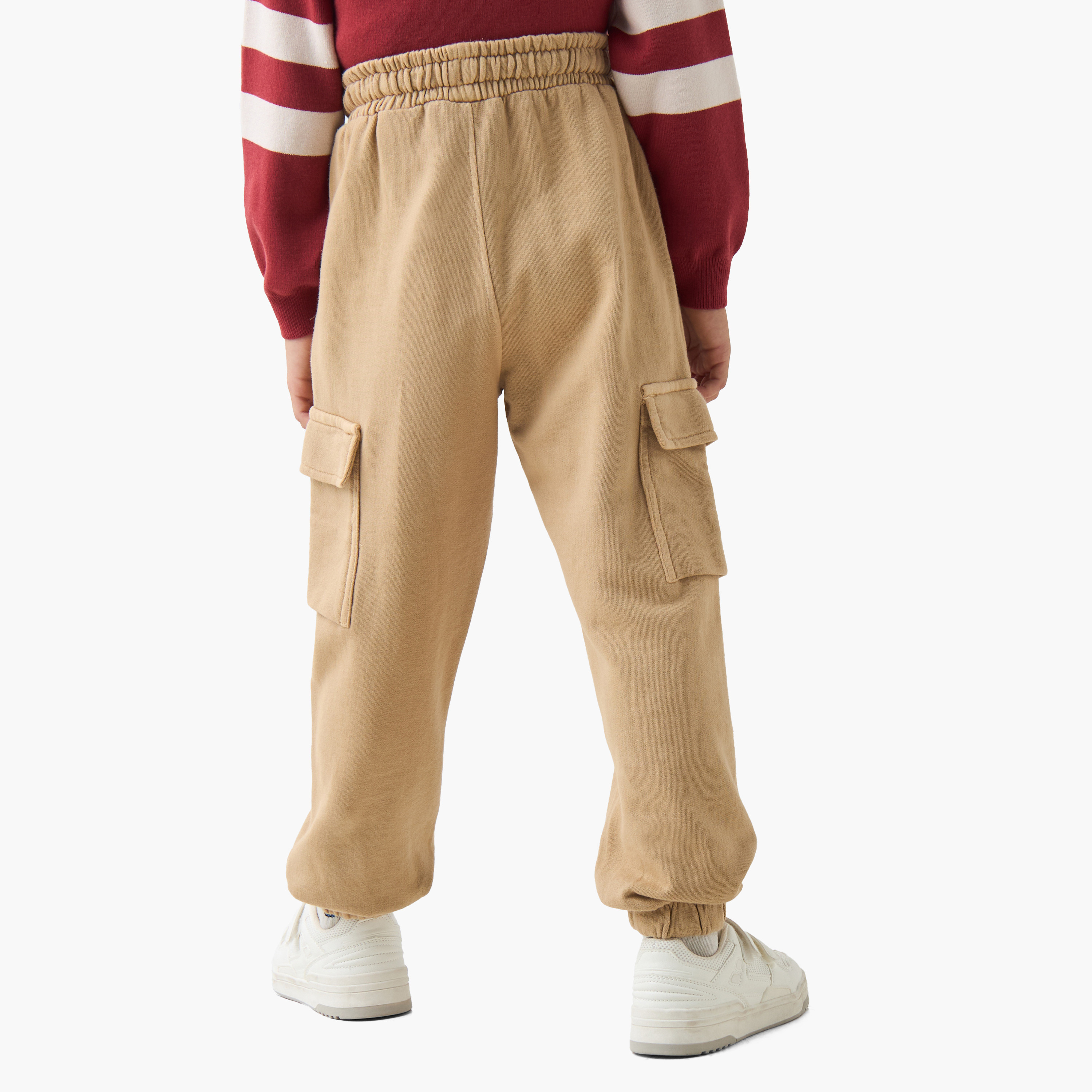 بنطلون رياضي قطن بجيوب للأولاد من جونيورز-boys-clothing-bottoms-joggersandtrackpants-image-3