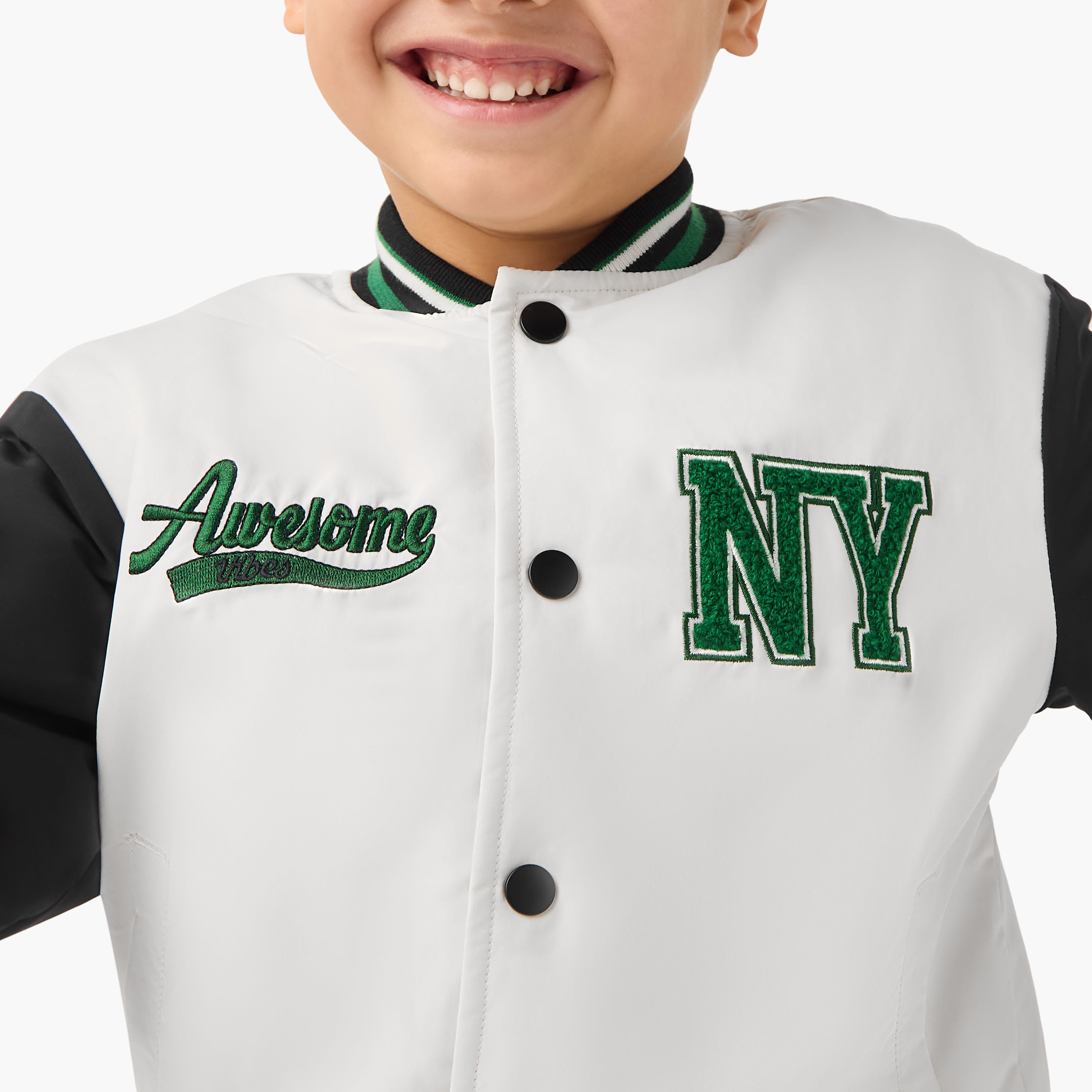 Juniors Embroidered Varsity Jacket with Long Sleeves and Pockets-boys-clothing-jacketsandcoats-image-4