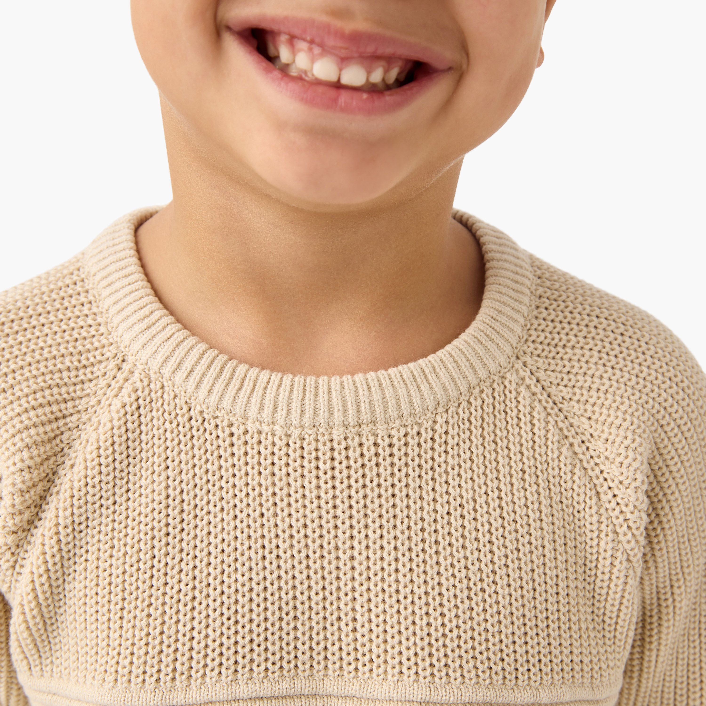 Juniors Textured Pullover with Crew Neck and Long Sleeves-baby-boys-clothing-jumpersandcardigans-image-4