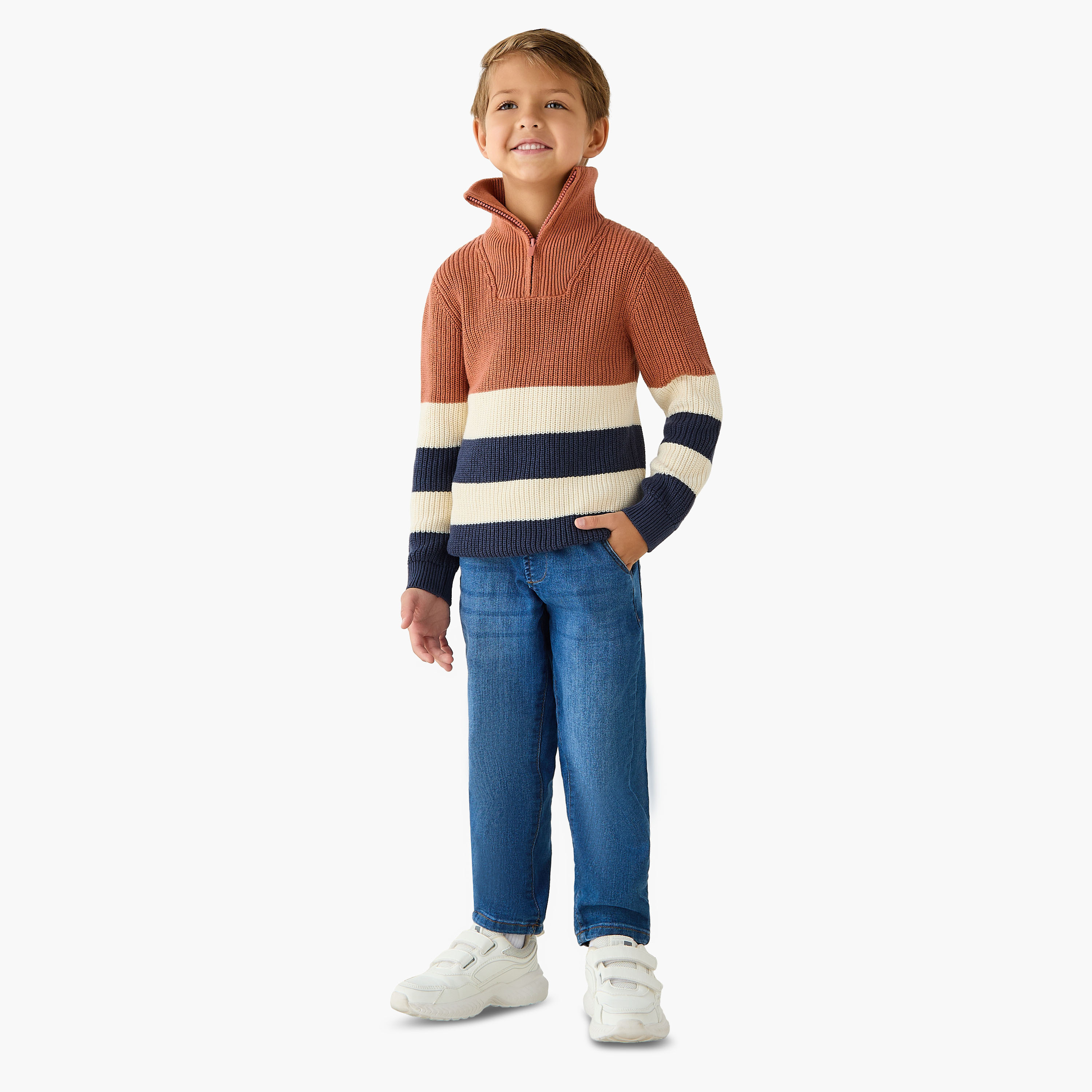 Juniors Striped Pullover with Long Sleeves-baby-boys-clothing-jumpersandcardigans-image-2