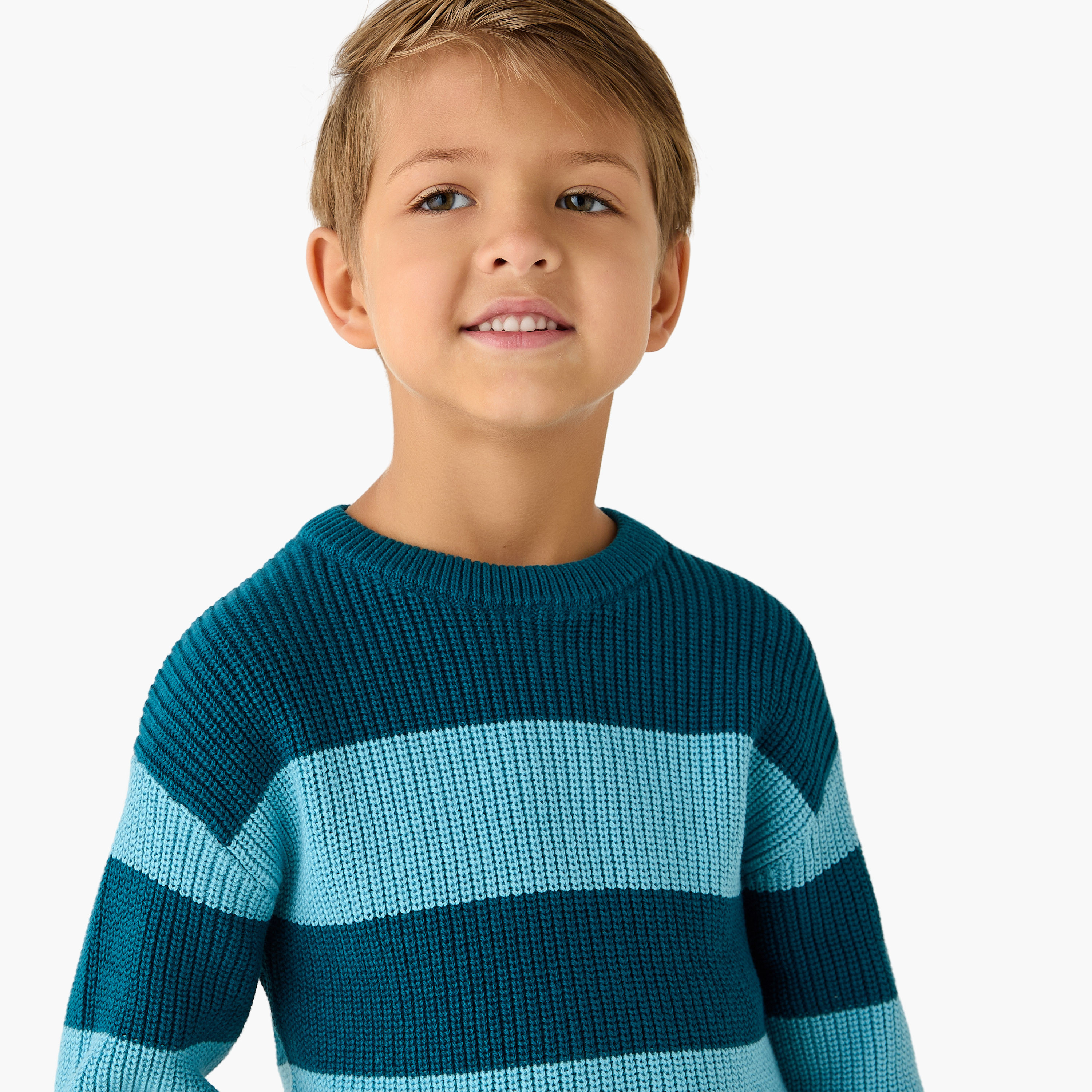 Juniors Striped Sweater with Long Sleeves-baby-boys-clothing-jumpersandcardigans-image-4