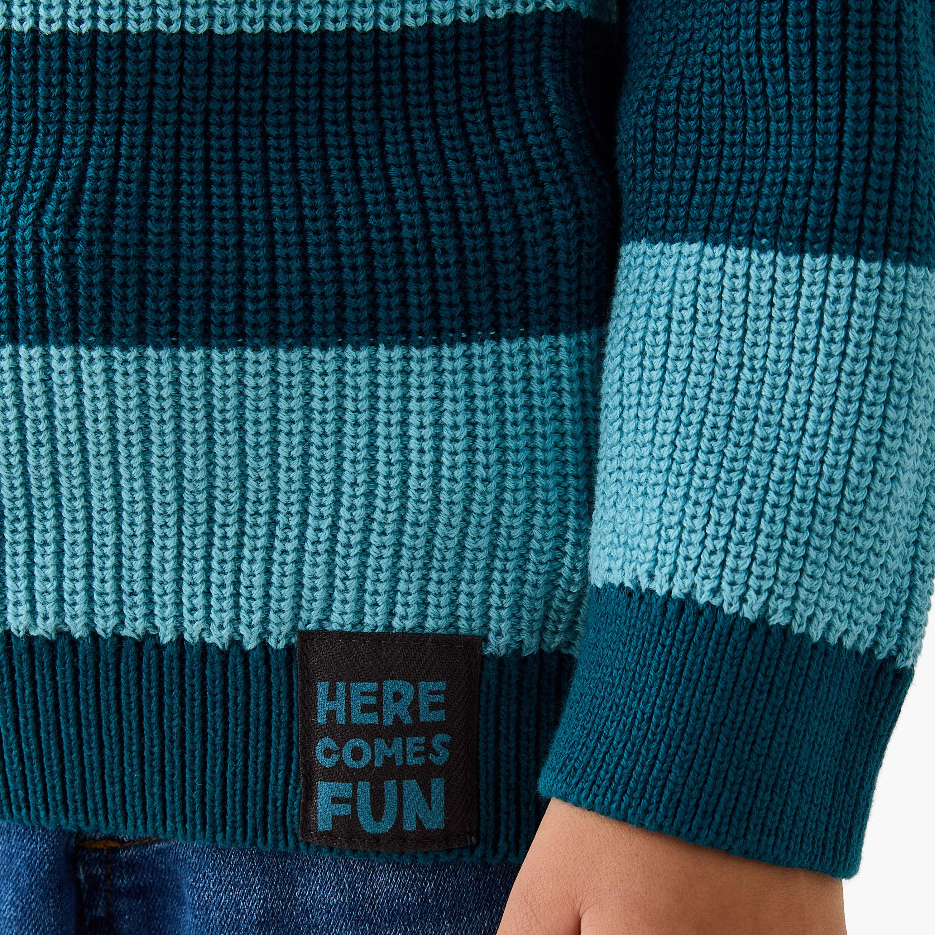 Juniors Striped Sweater with Long Sleeves-baby-boys-clothing-jumpersandcardigans-image-5