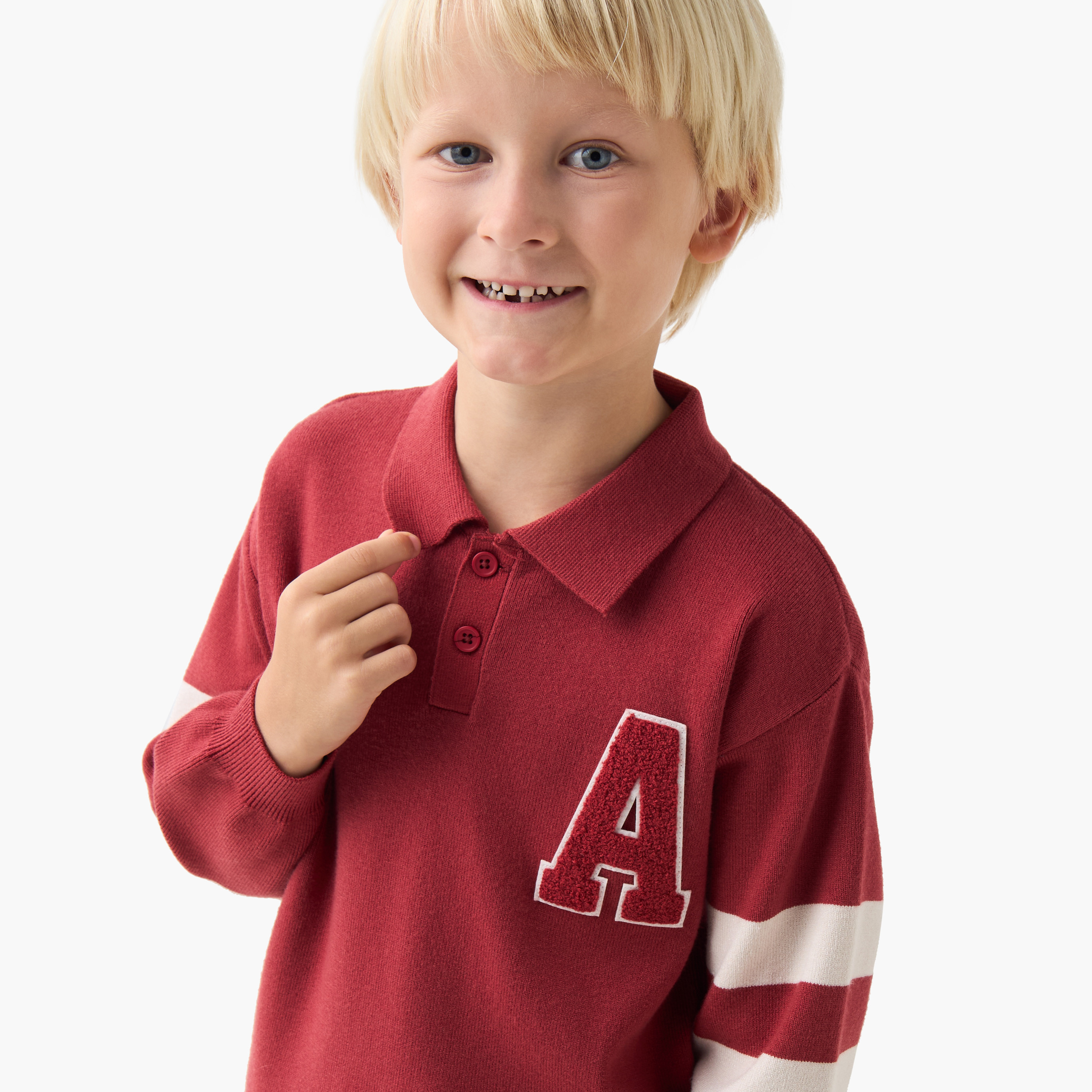 Juniors Embroidered Pullover with Long Sleeves-baby-boys-clothing-jumpersandcardigans-image-4