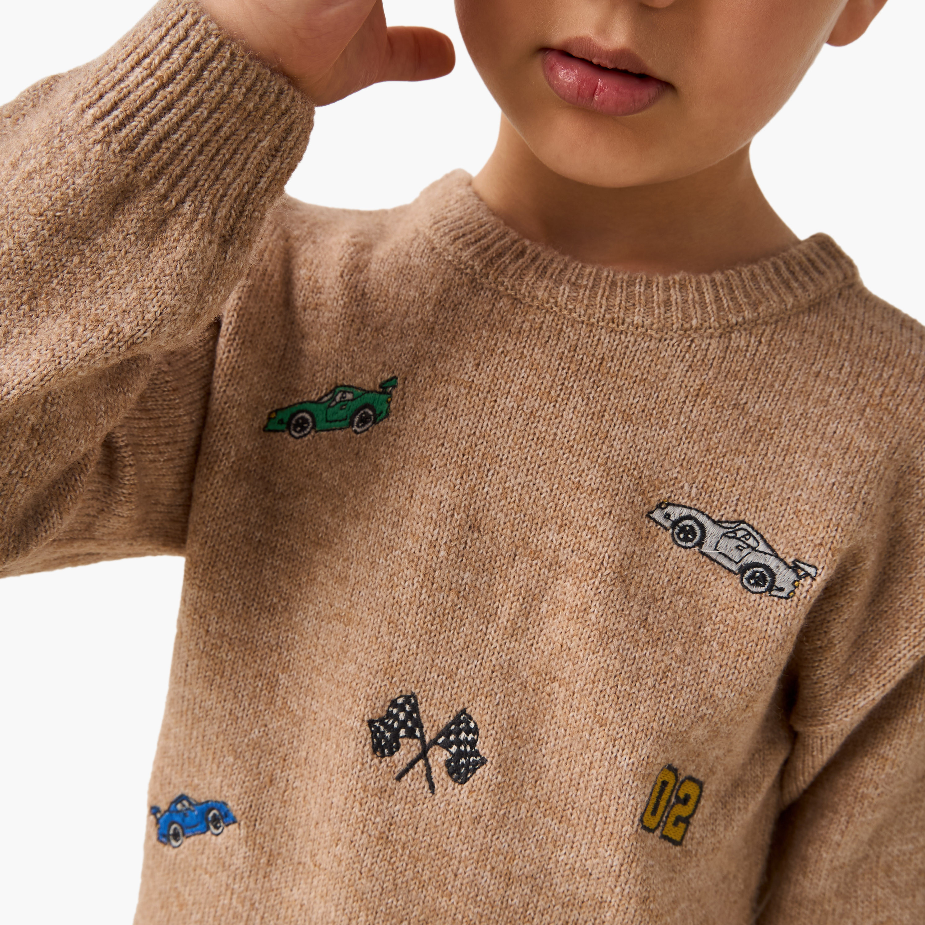 Juniors Embroidered Pullover with Long Sleeves-baby-boys-clothing-jumpersandcardigans-image-4