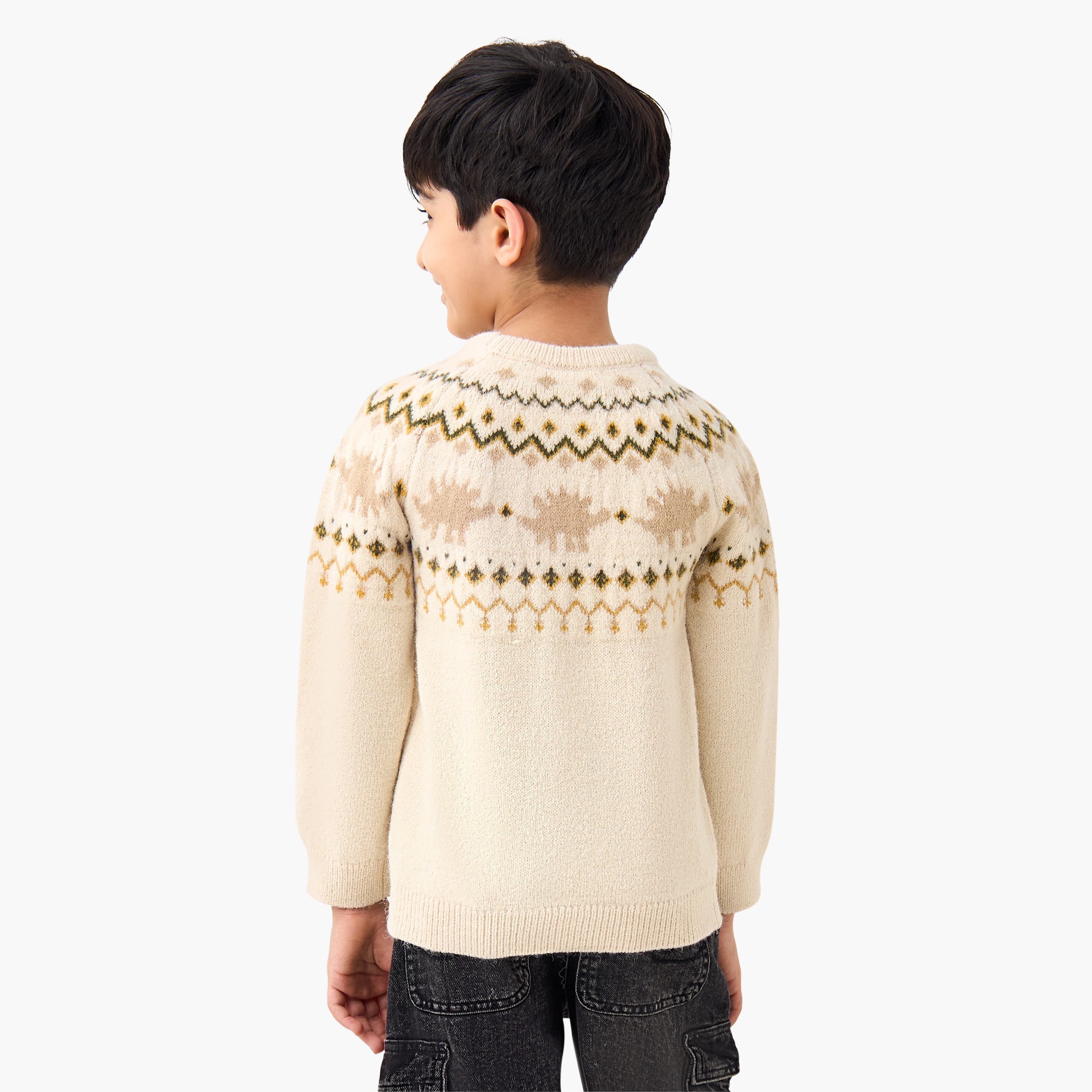 بلوفر بياقة ضيقة وأكمام طويلة وطبعات للأولاد من جونيورز-baby-boys-clothing-jumpersandcardigans-image-3