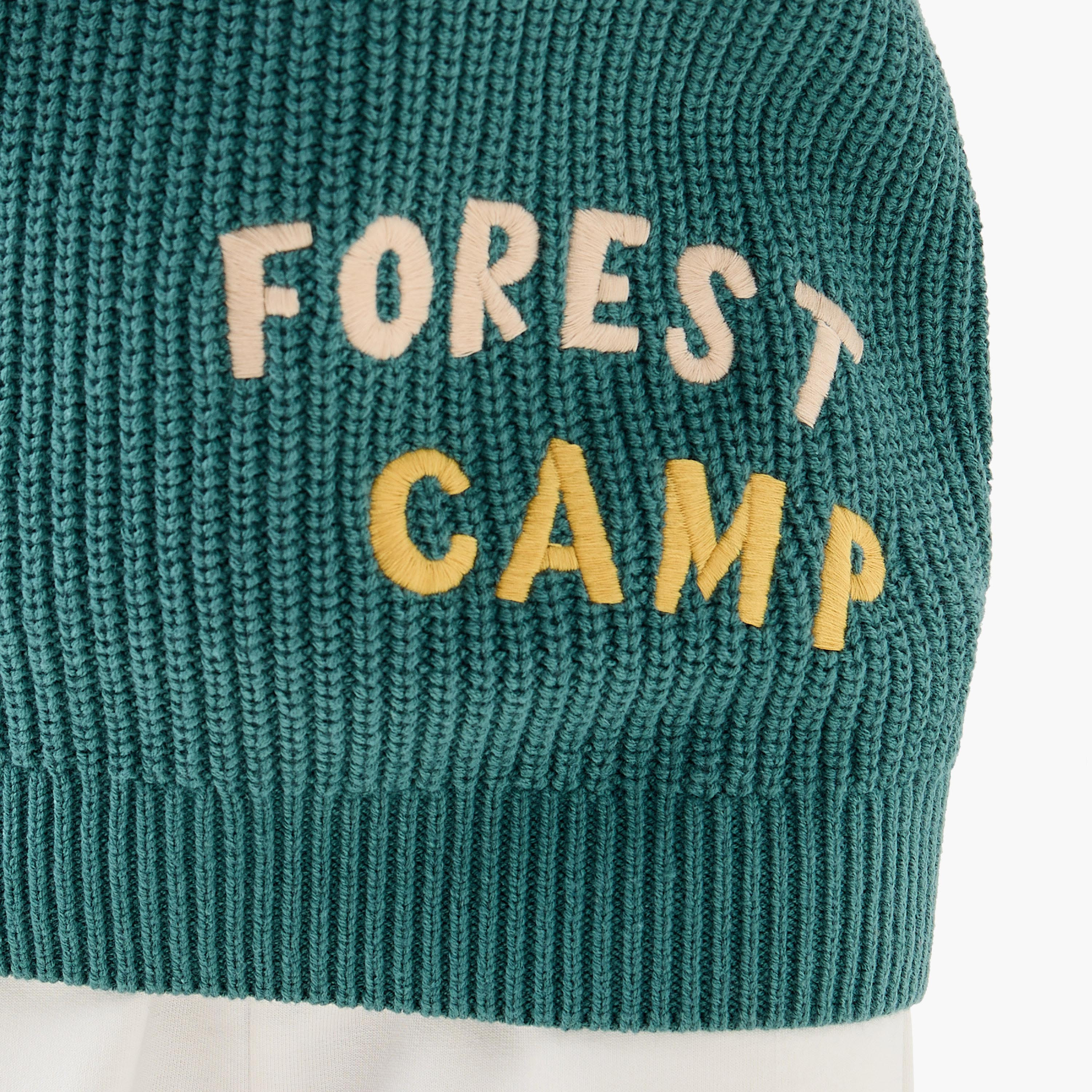 Juniors Forest Embroidered Knitted Sweater with Long Sleeves-baby-boys-clothing-jumpersandcardigans-image-5