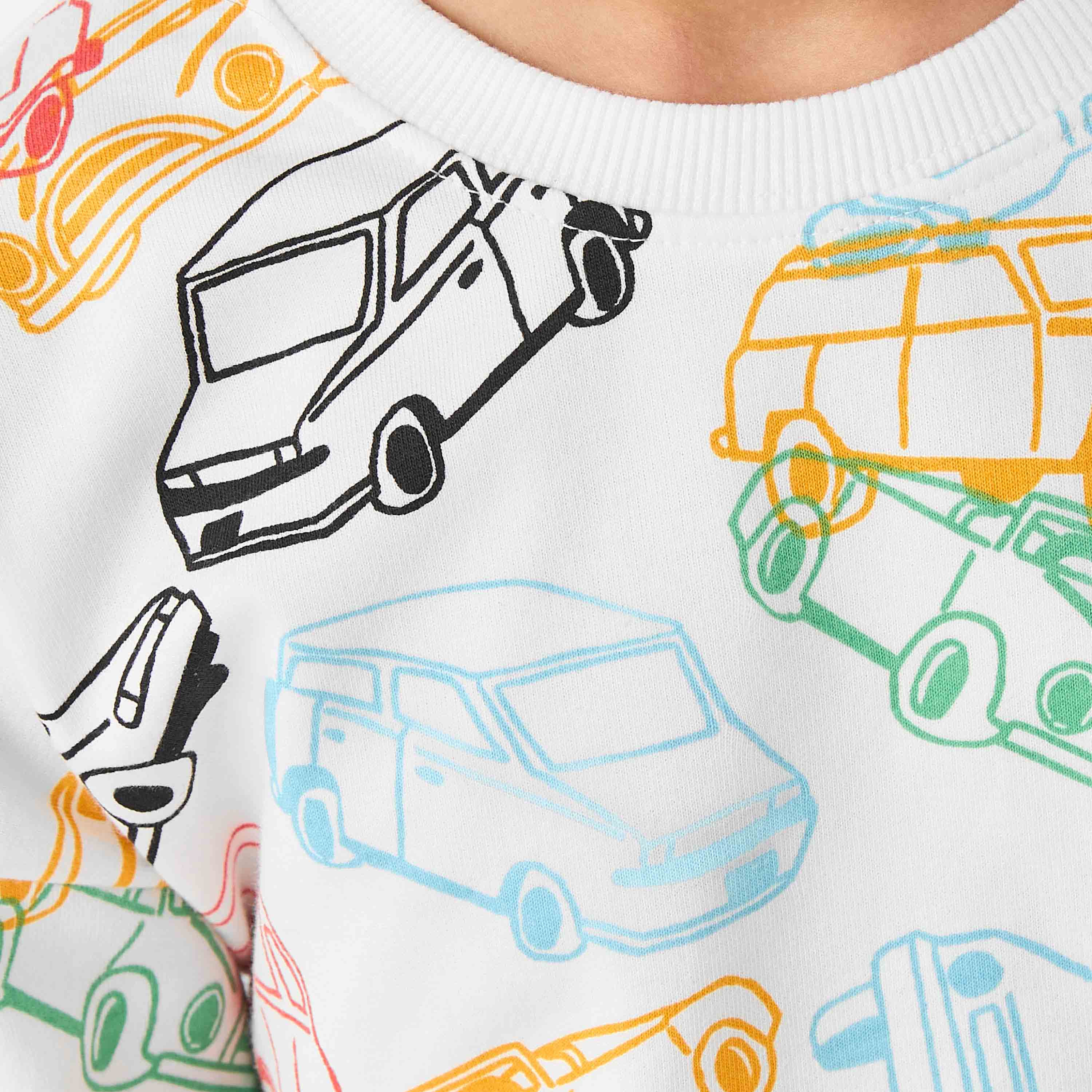 Juniors Vehicle Print Sweatshirt-boys-clothing-sweatshirts-image-5