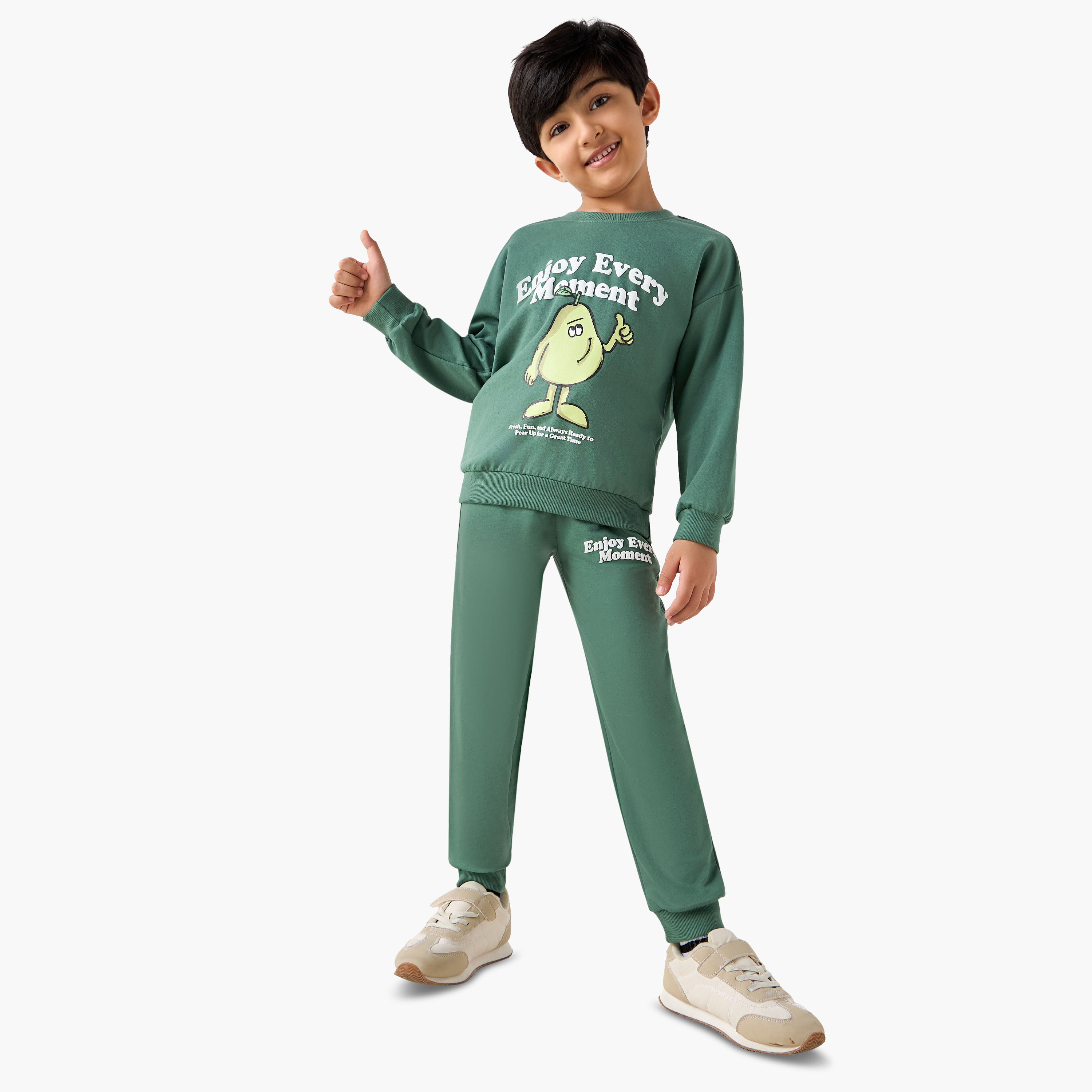 سويت شيرت بطبعات وياقة ضيقة وأكمام طويلة من جونيورز-boys-clothing-sweatshirts-image-4