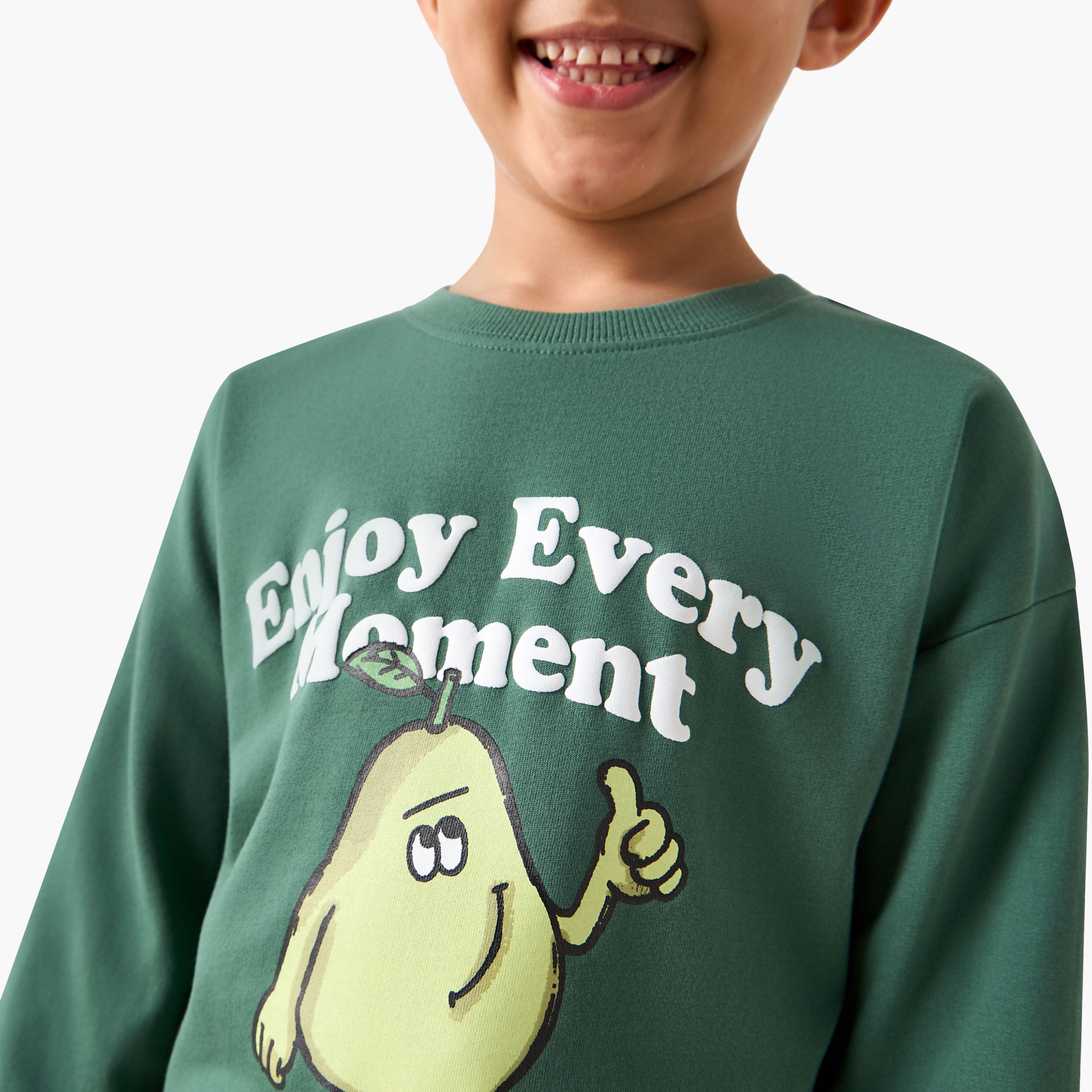 سويت شيرت بطبعات وياقة ضيقة وأكمام طويلة من جونيورز-boys-clothing-sweatshirts-image-2