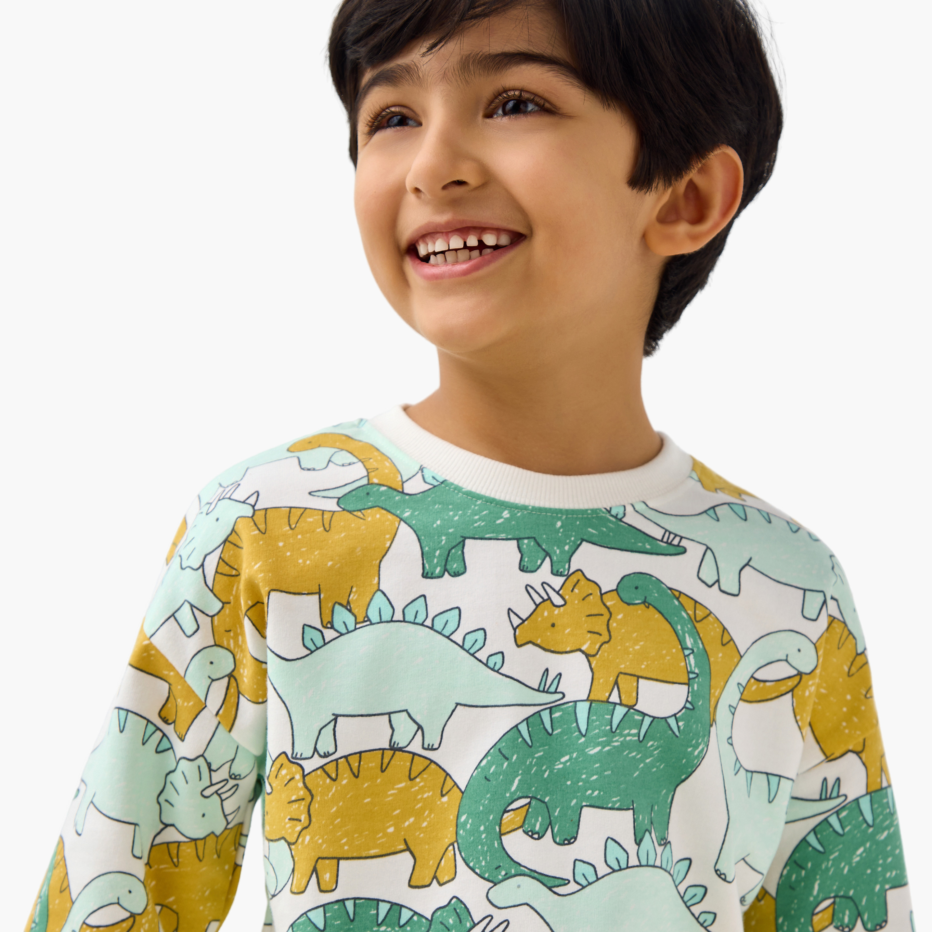 سويت شيرت بأكمام طويلة وطبعات ديناصورات من جونيورز-boys-clothing-sweatshirts-image-4