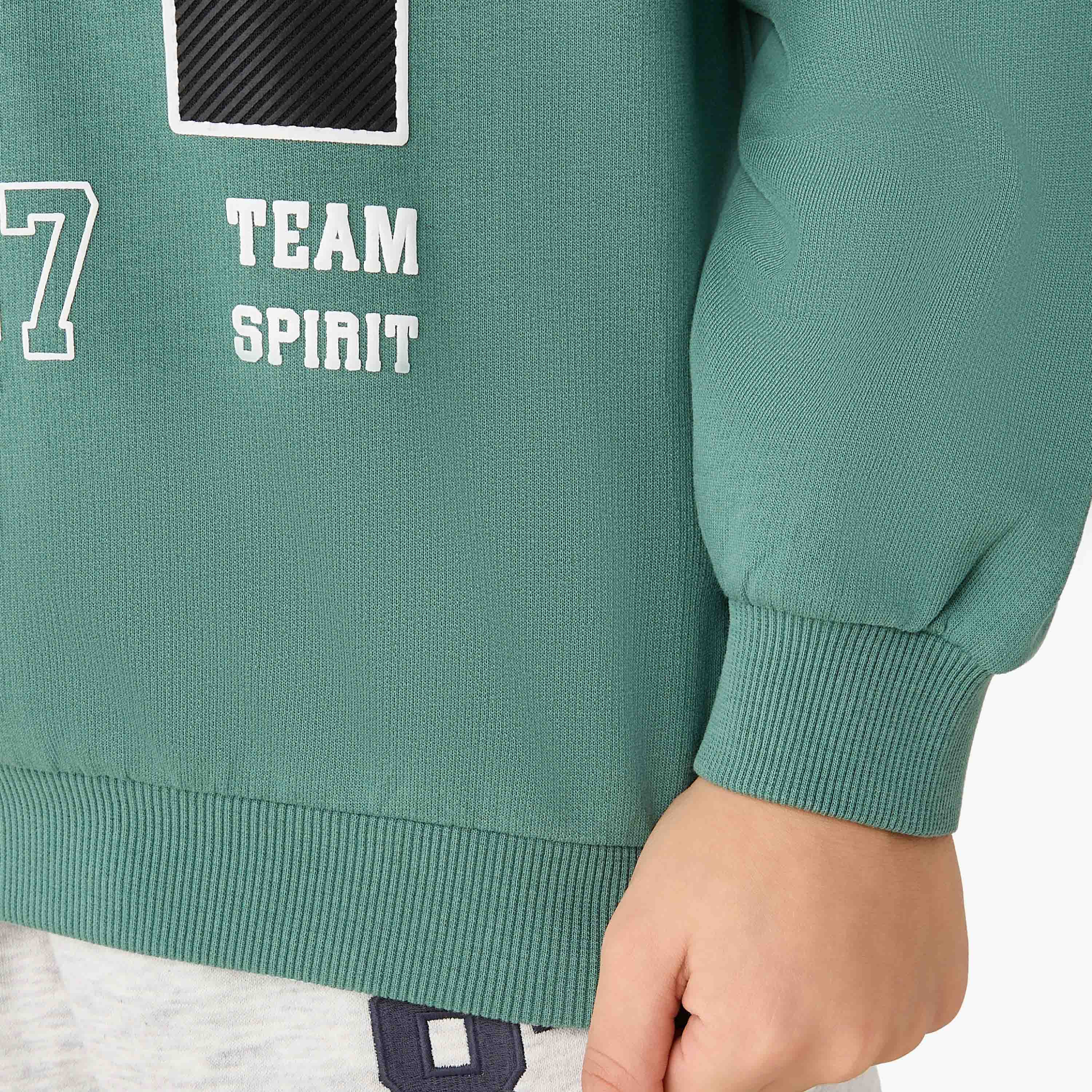 Juniors Varsity Print Hoodie with Long Sleeves-boys-clothing-sweatshirts-image-5