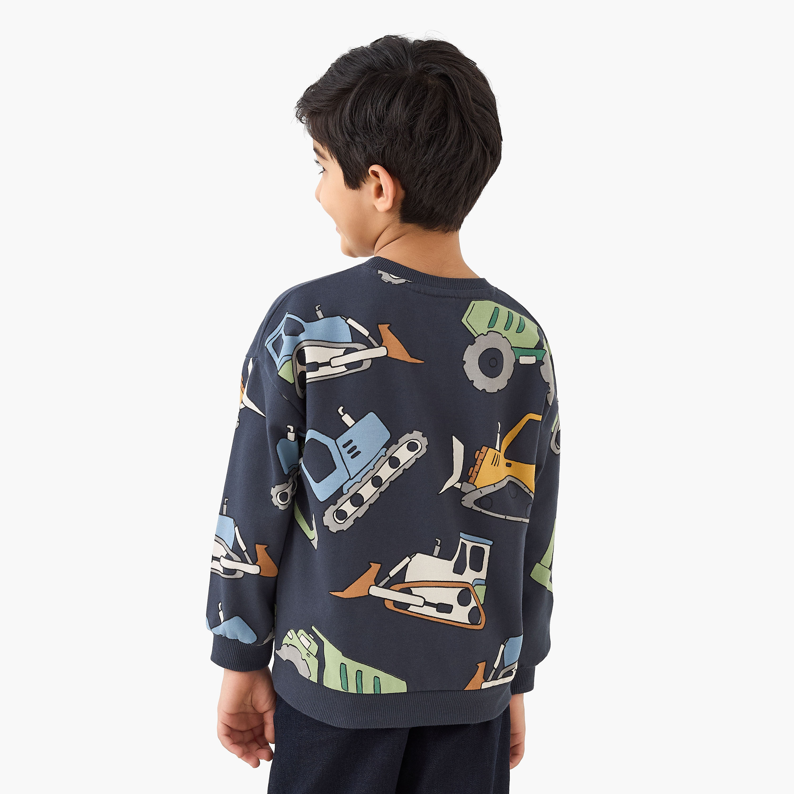 Juniors Construction Vehicle Print Pullover-boys-clothing-sweatshirts-image-3