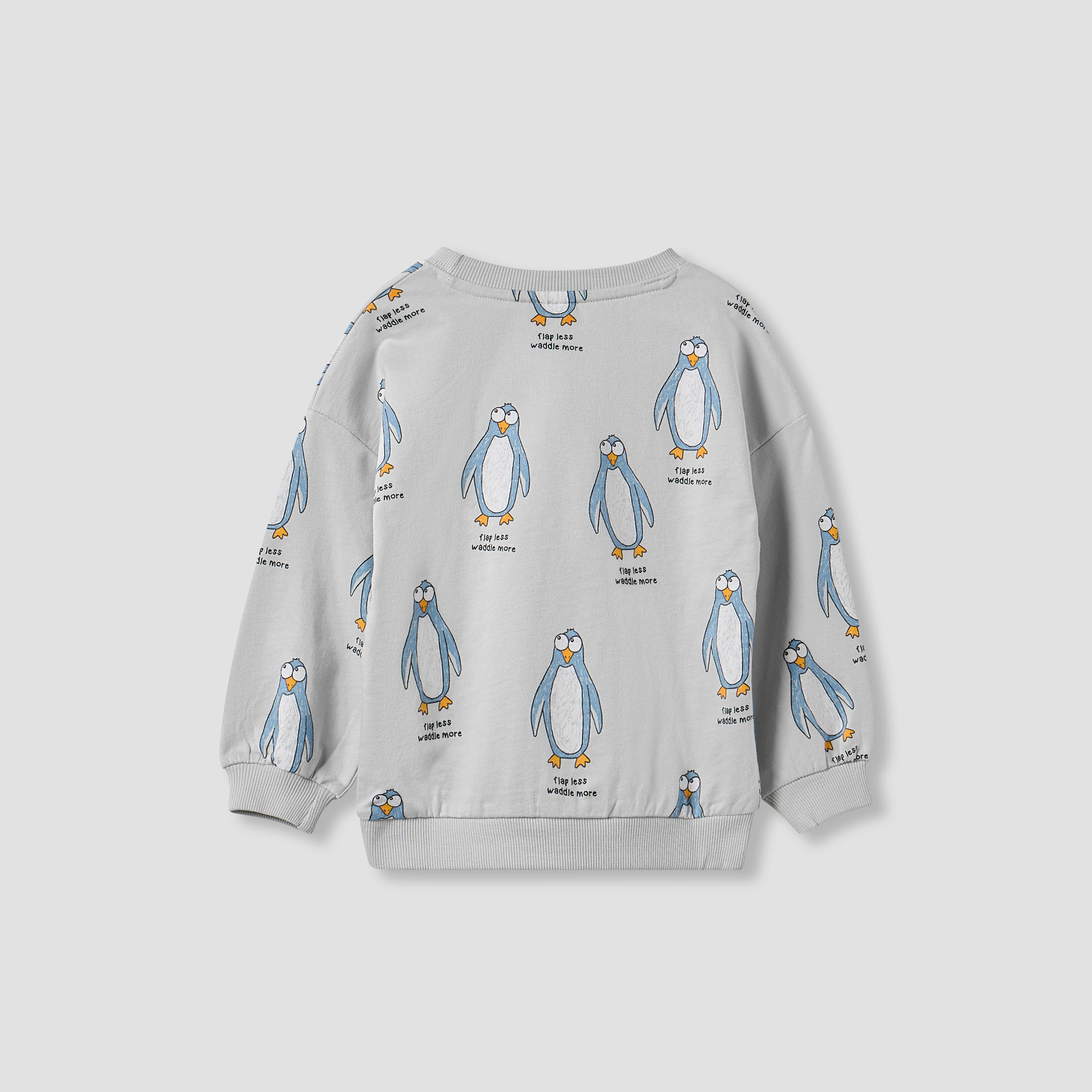 Juniors Penguin Print Pullover with Long Sleeves-boys-clothing-sweatshirts-image-2