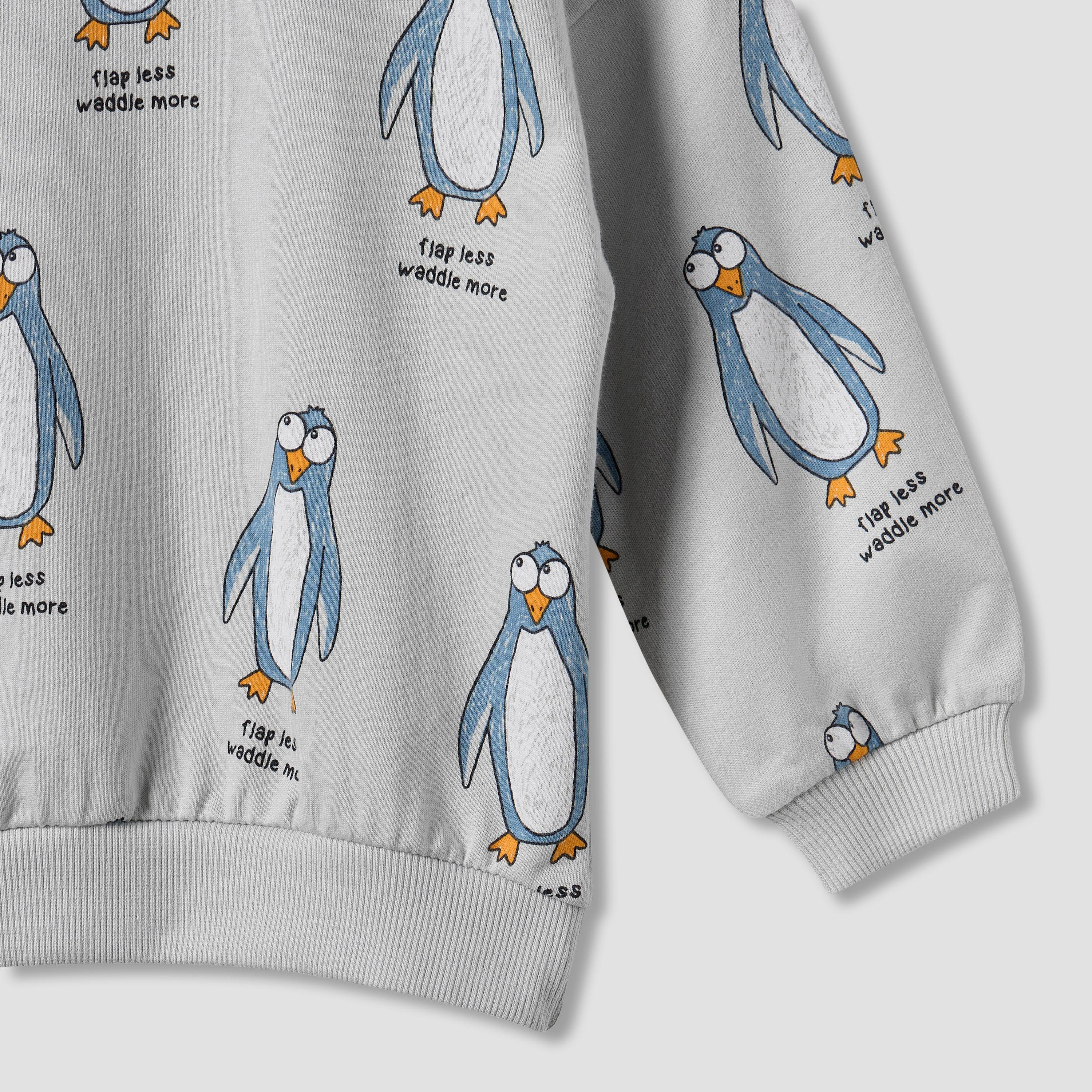 Juniors Penguin Print Pullover with Long Sleeves-boys-clothing-sweatshirts-image-4