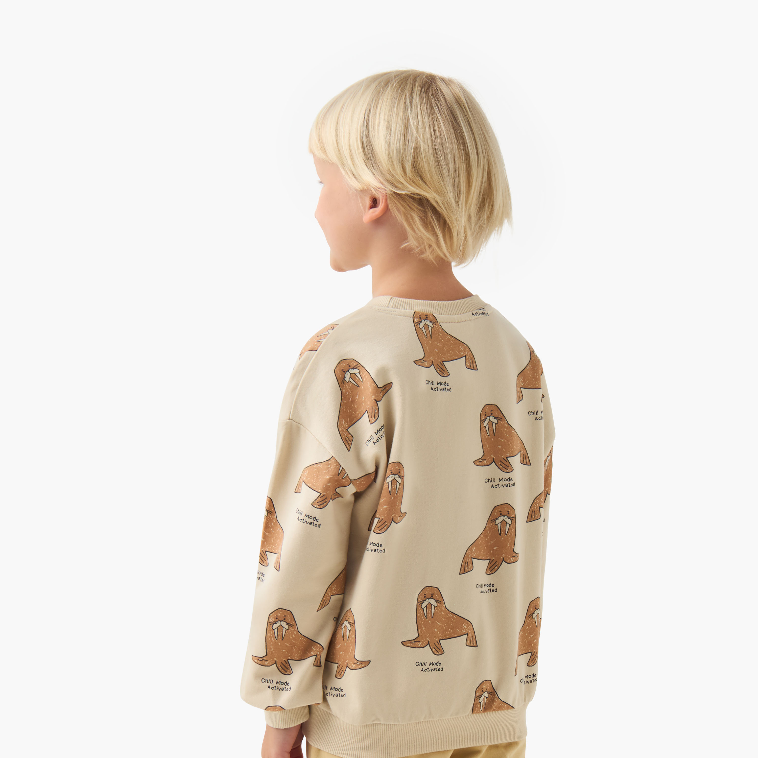 Juniors Walrus Print Pullover with Long Sleeves-boys-clothing-sweatshirts-image-3