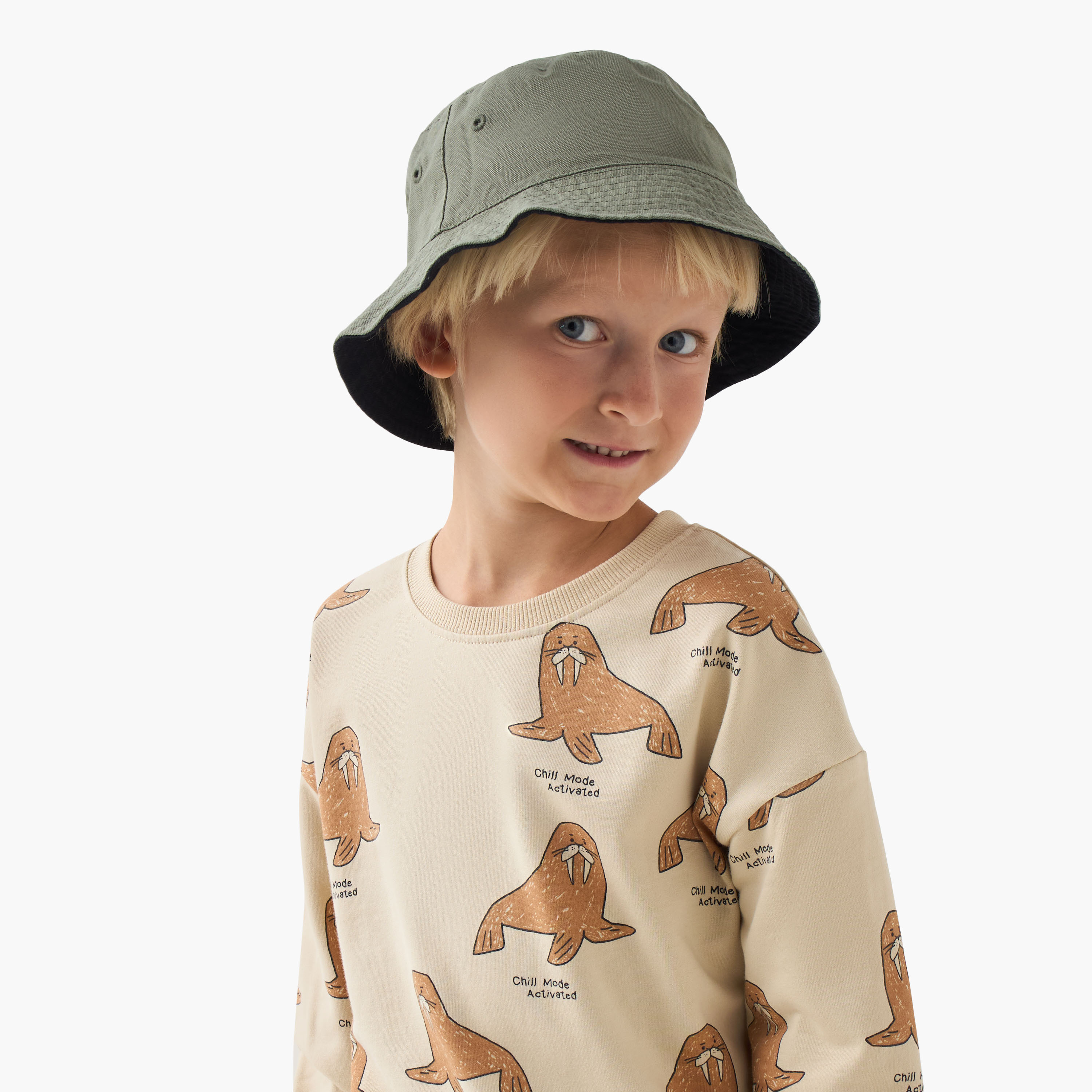 Juniors Walrus Print Pullover with Long Sleeves-boys-clothing-sweatshirts-image-4