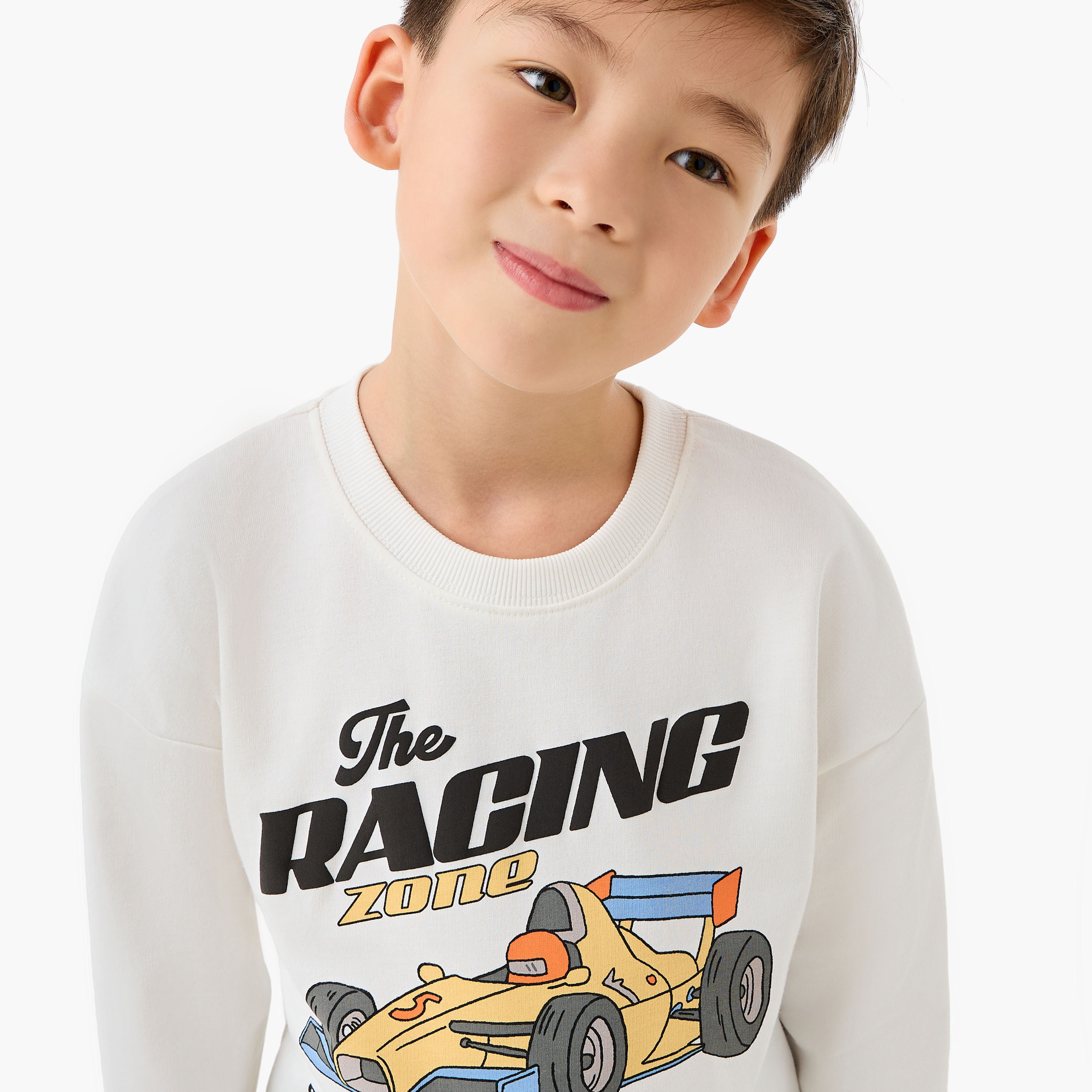 سويت شيرت قطن بياقة ضيقة وأكمام طويلة وطبعات للأولاد من جونيورز-boys-clothing-sweatshirts-image-4