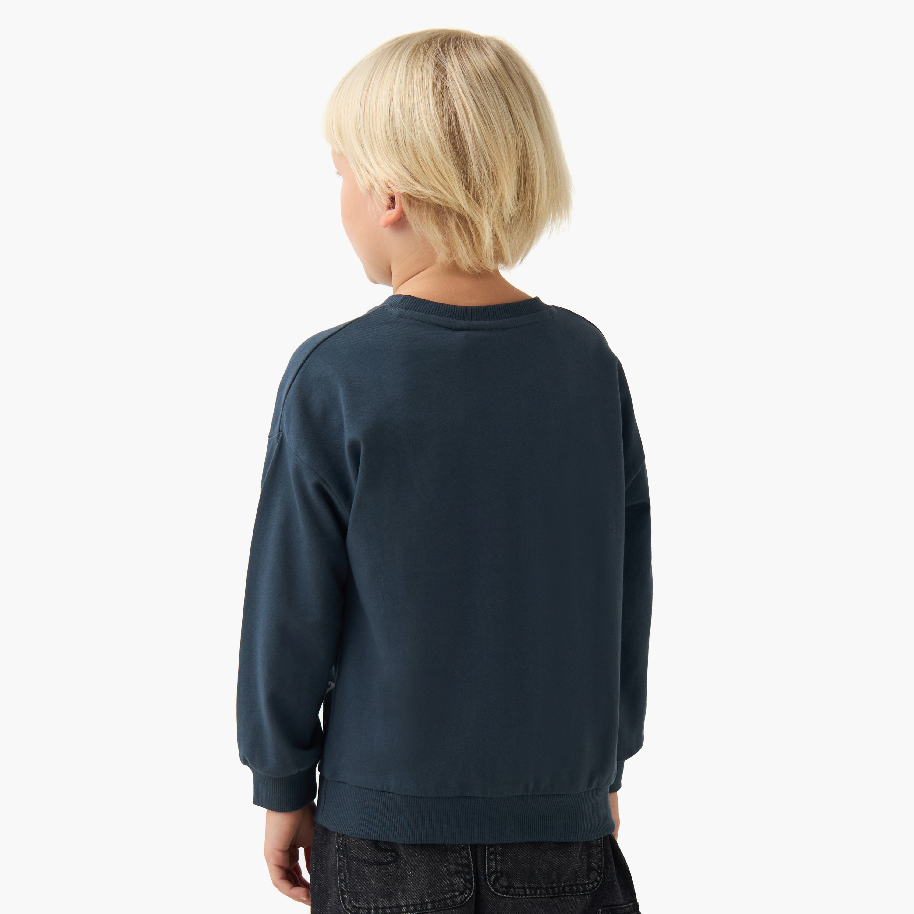 Juniors Construction Print Pullover with Long Sleeves-boys-clothing-sweatshirts-image-3