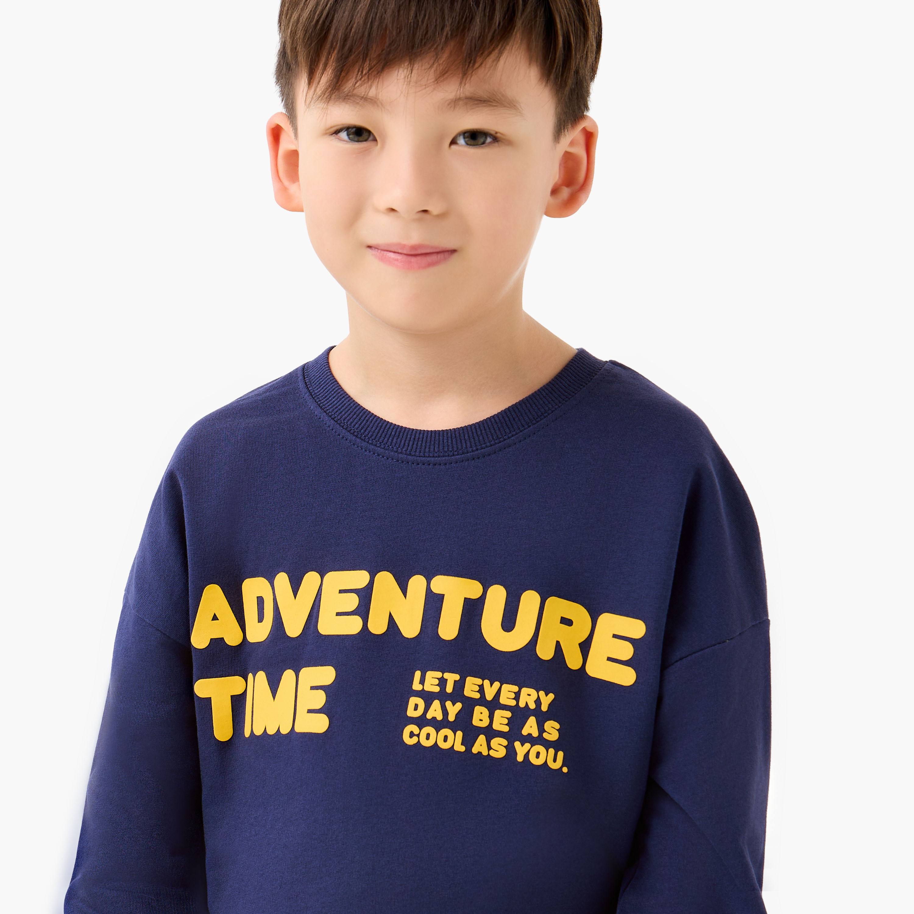 سويت شيرت بياقة ضيقة وأكمام طويلة بطبعات للأولاد من جونيورز-boys-clothing-sweatshirts-image-2