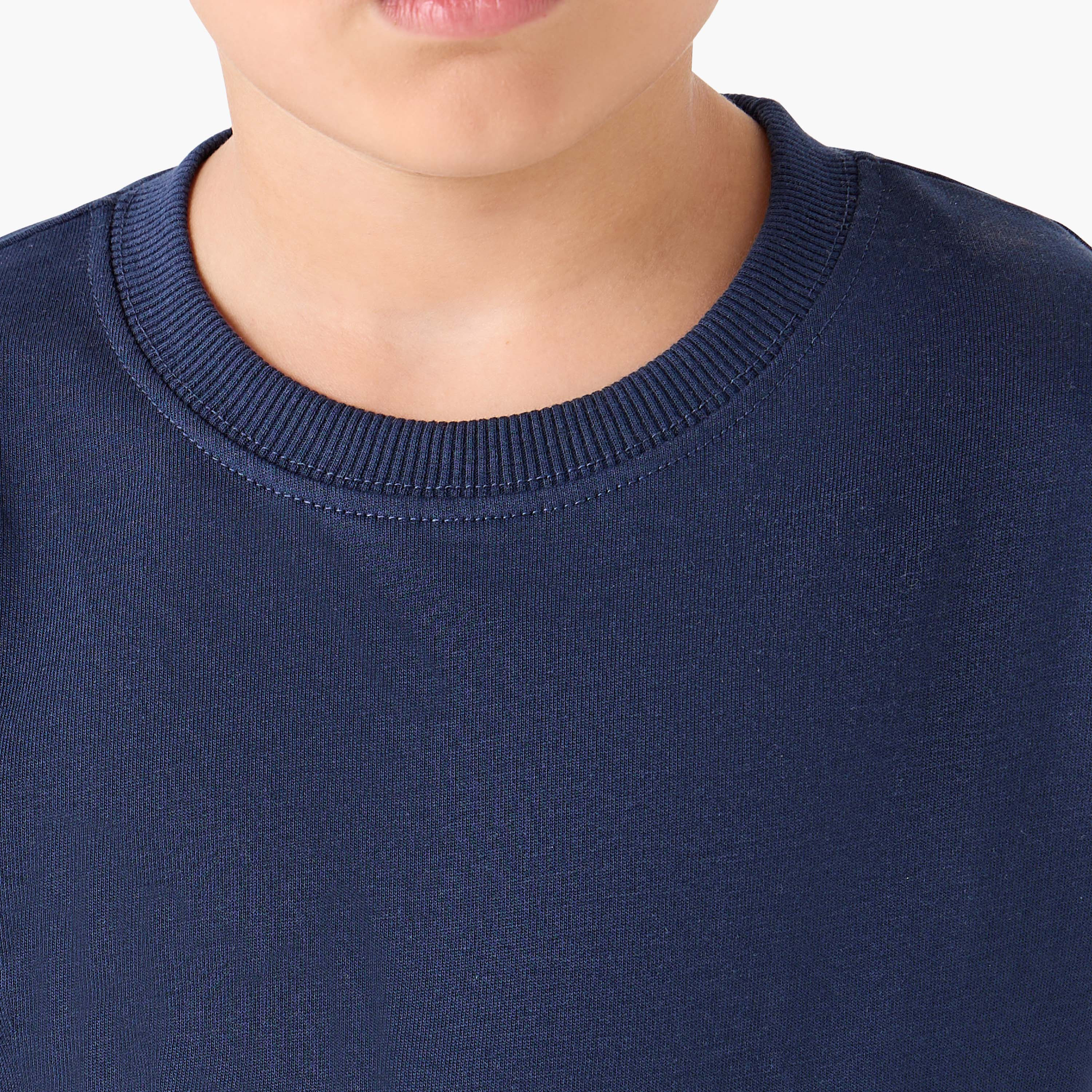 طقم سويت شيرتات سادة بأكمام طويلة من جونيورز - طقم 3 قطع-boys-clothing-sweatshirts-image-3
