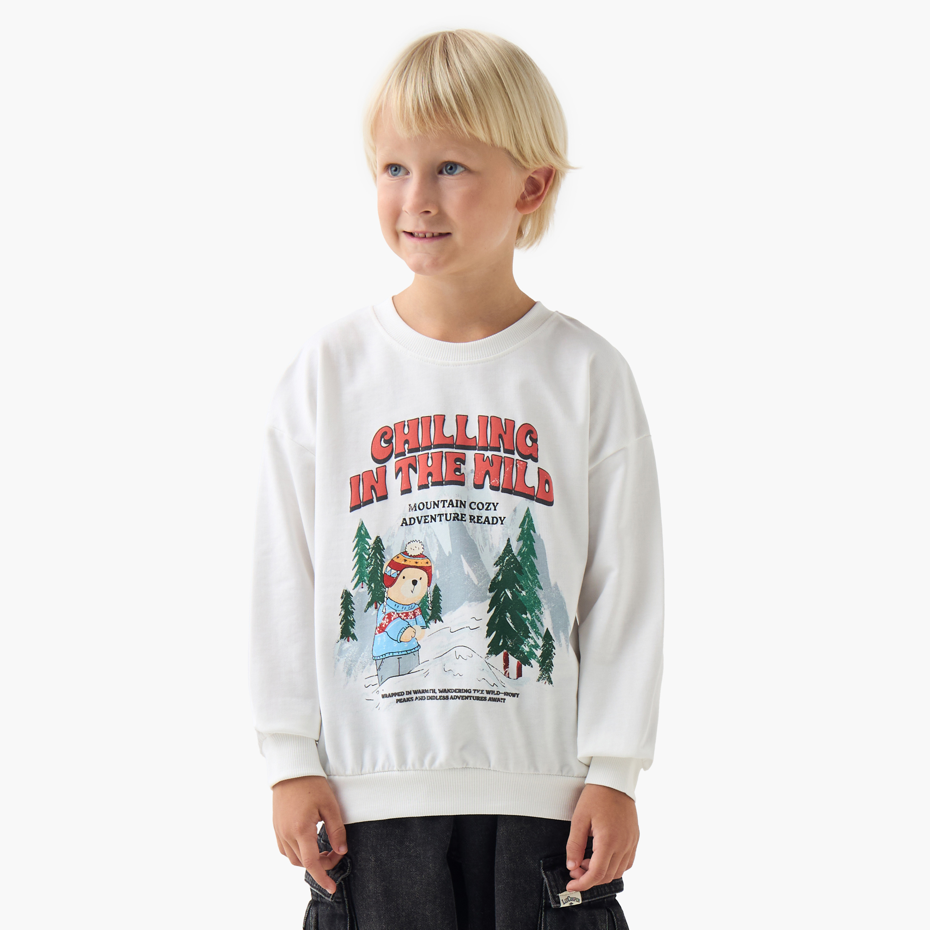 Juniors Graphic Print Pullover with Long Sleeves-boys-clothing-sweatshirts-image-1