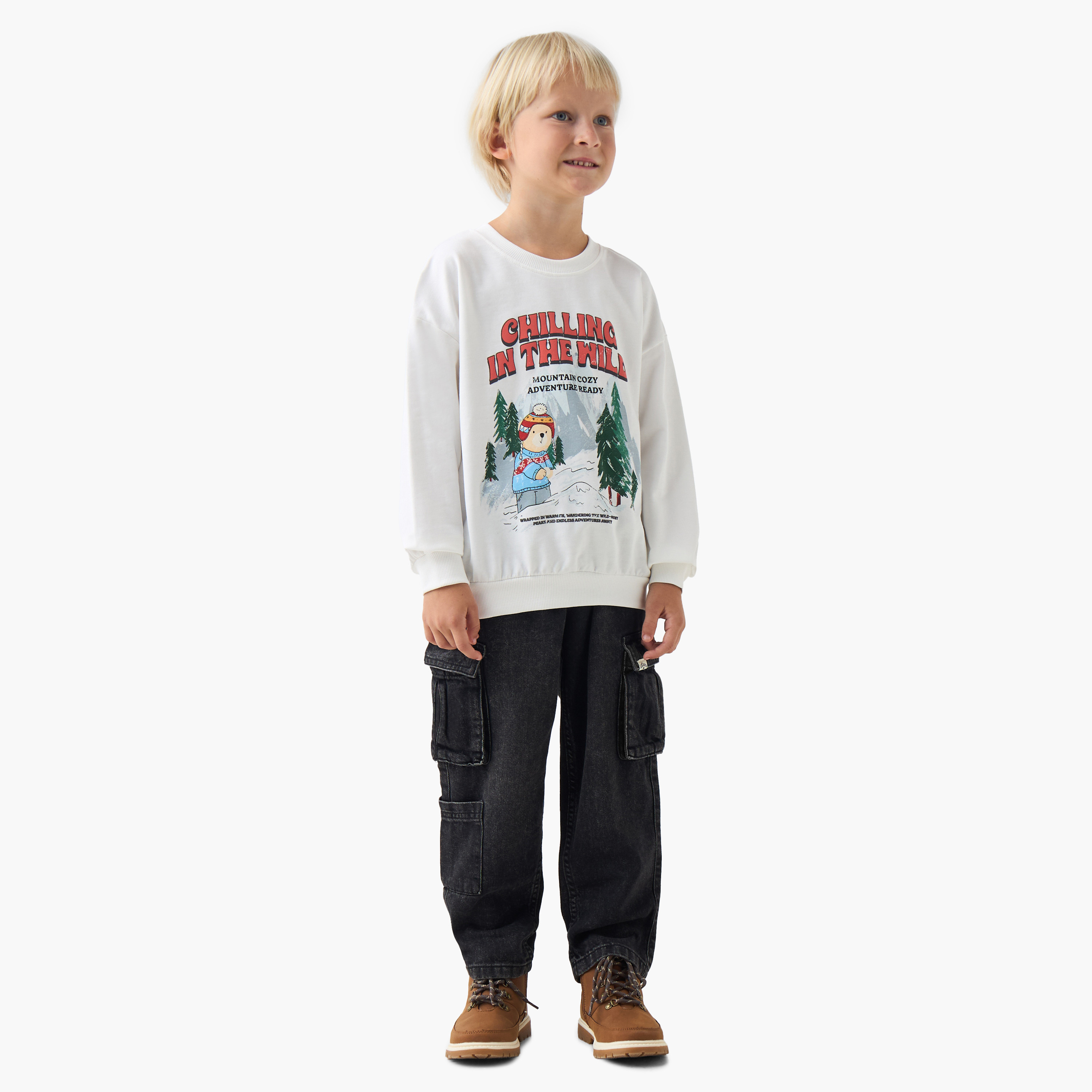 Juniors Graphic Print Pullover with Long Sleeves-boys-clothing-sweatshirts-image-2