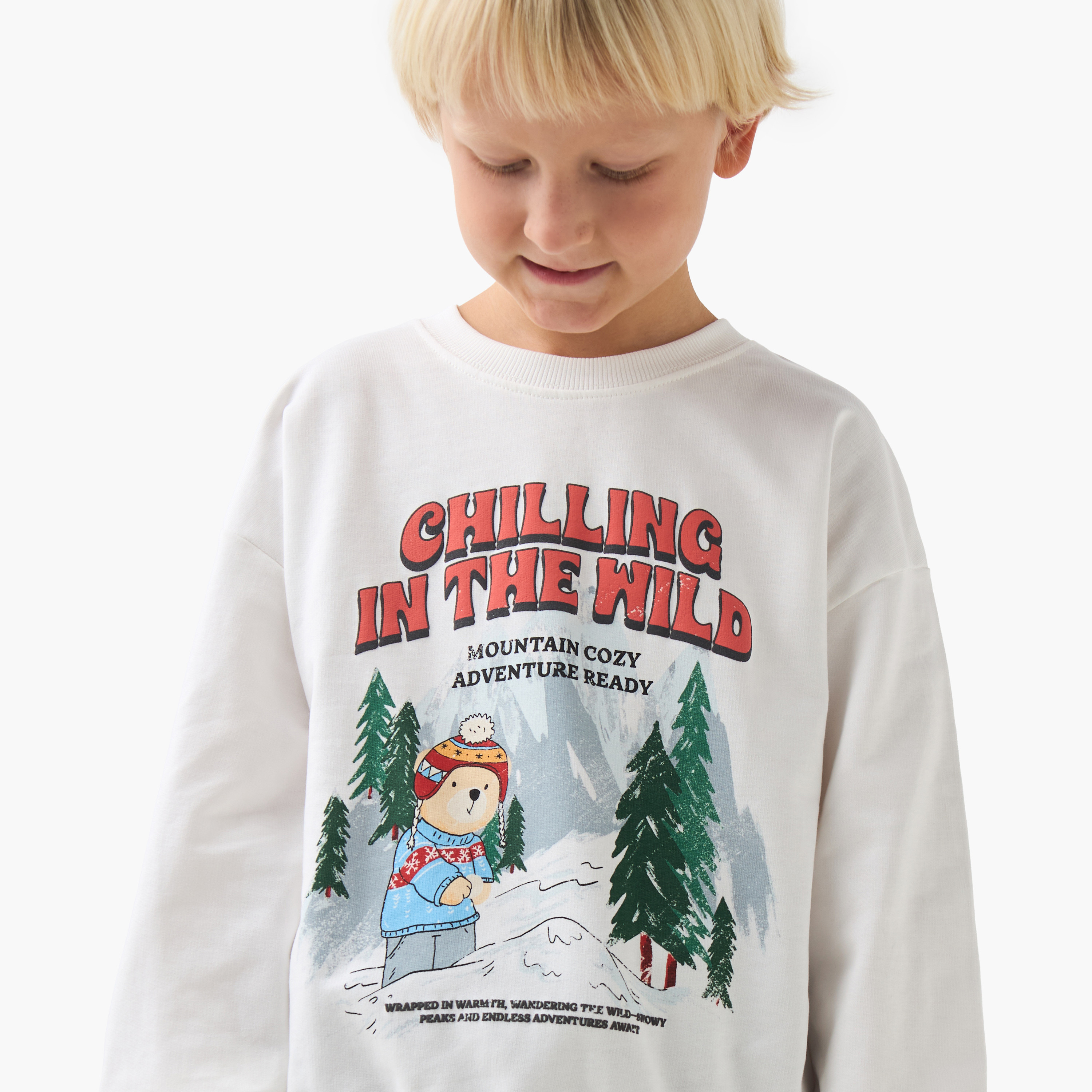 Juniors Graphic Print Pullover with Long Sleeves-boys-clothing-sweatshirts-image-4