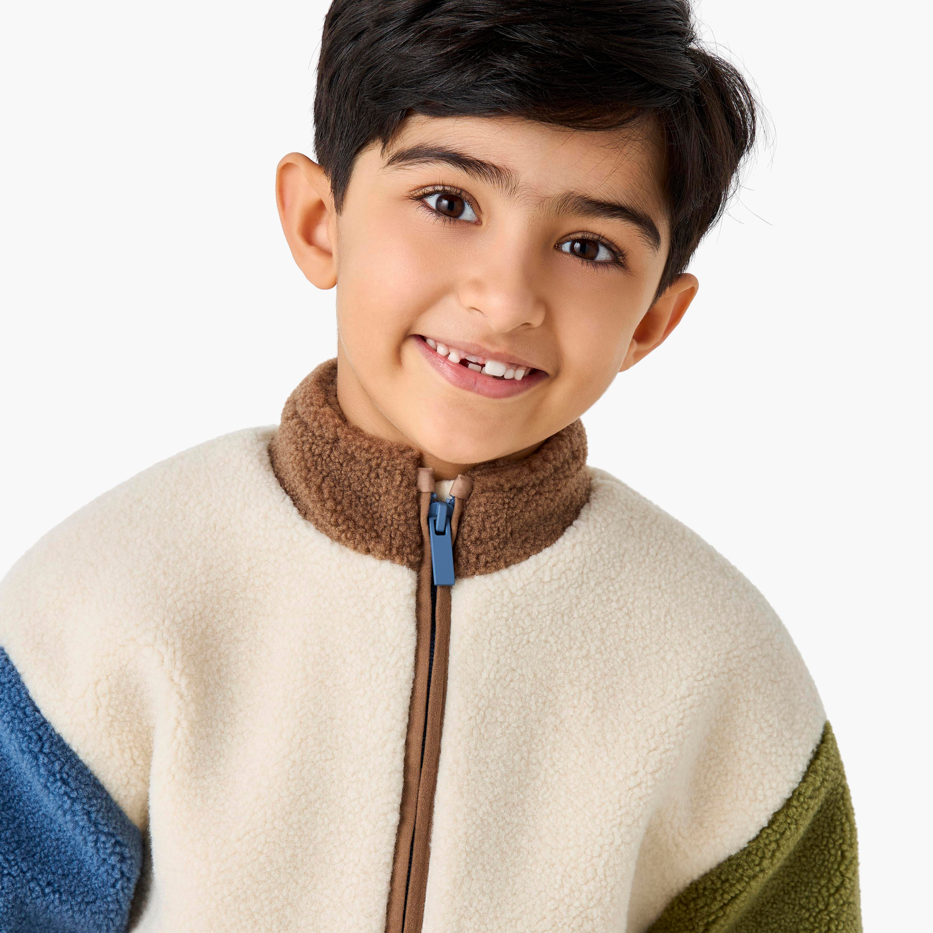 Juniors Truck Applique Fleece Jacket with Zip Closure-boys-clothing-sweatshirts-image-4