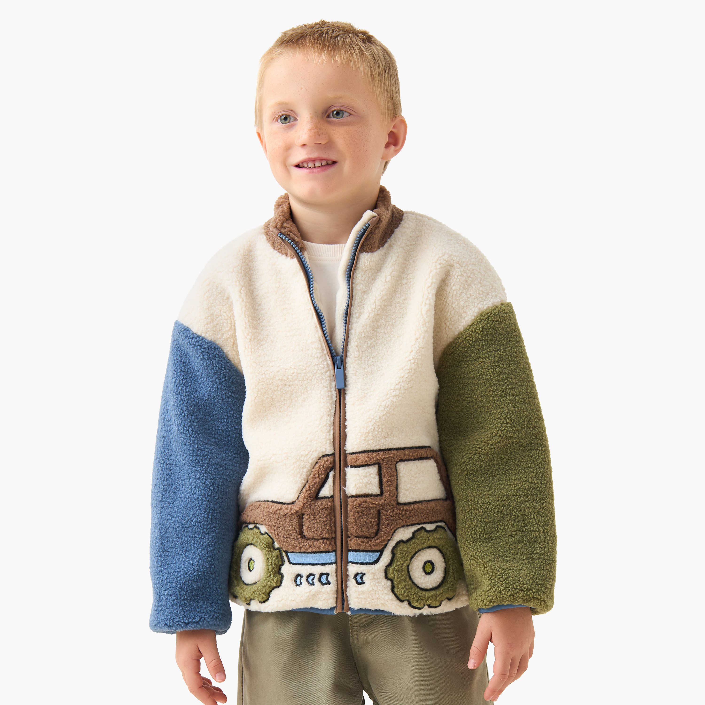 سويت شيرت بياقة عالية وقوالب ملونة من جونيورز-boys-clothing-sweatshirts-image-5
