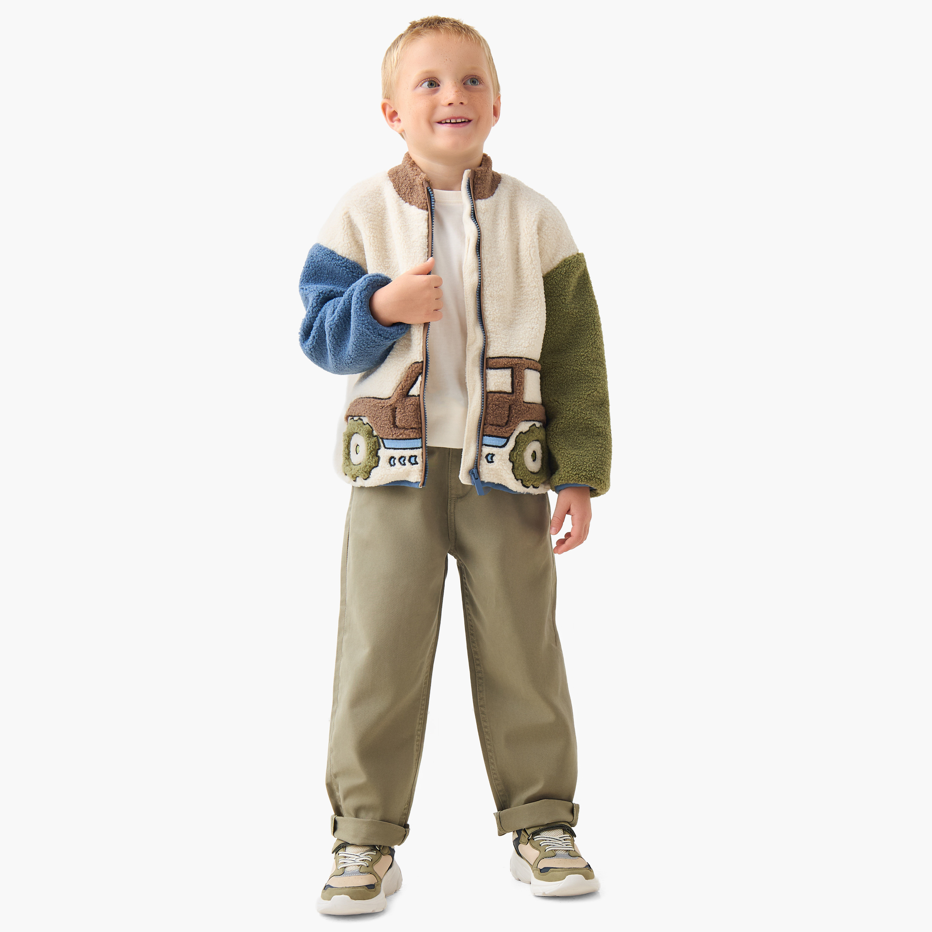 سويت شيرت بياقة عالية وقوالب ملونة من جونيورز-boys-clothing-sweatshirts-image-4