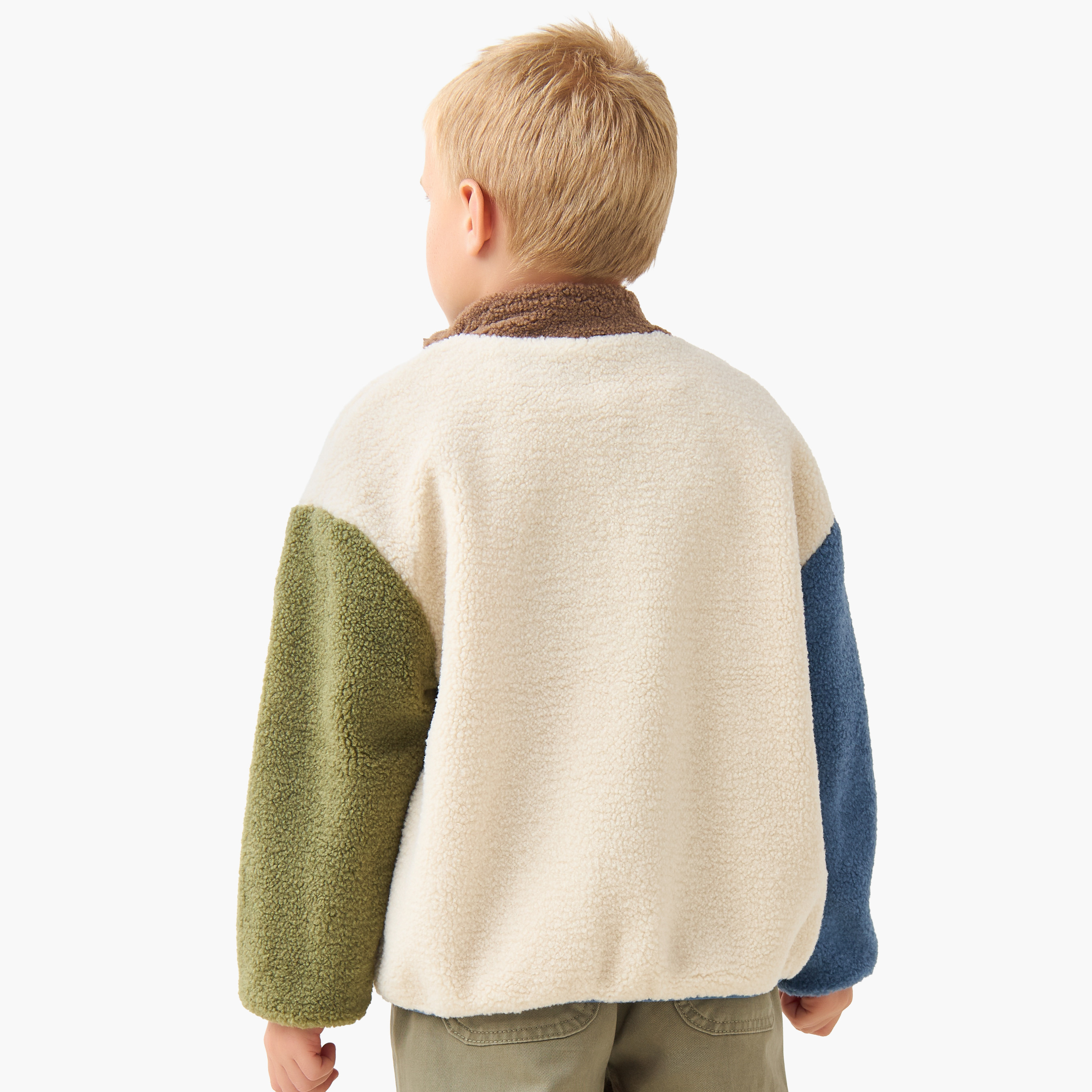 سويت شيرت بياقة عالية وقوالب ملونة من جونيورز-boys-clothing-sweatshirts-image-3