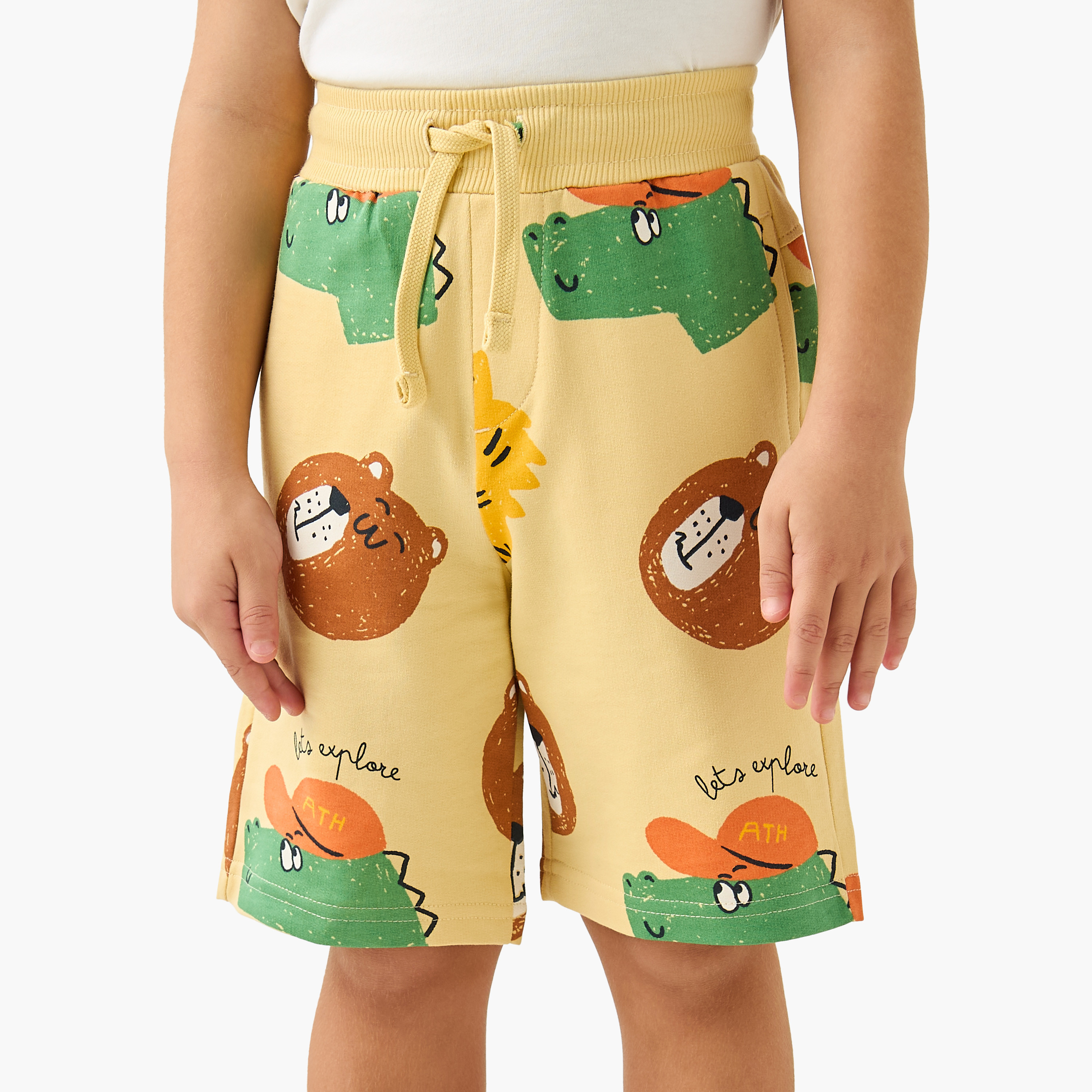 Juniors 3-Piece Animal Print T-shirt and Shorts Set-baby-boys-clothing-setsandcoords-image-5