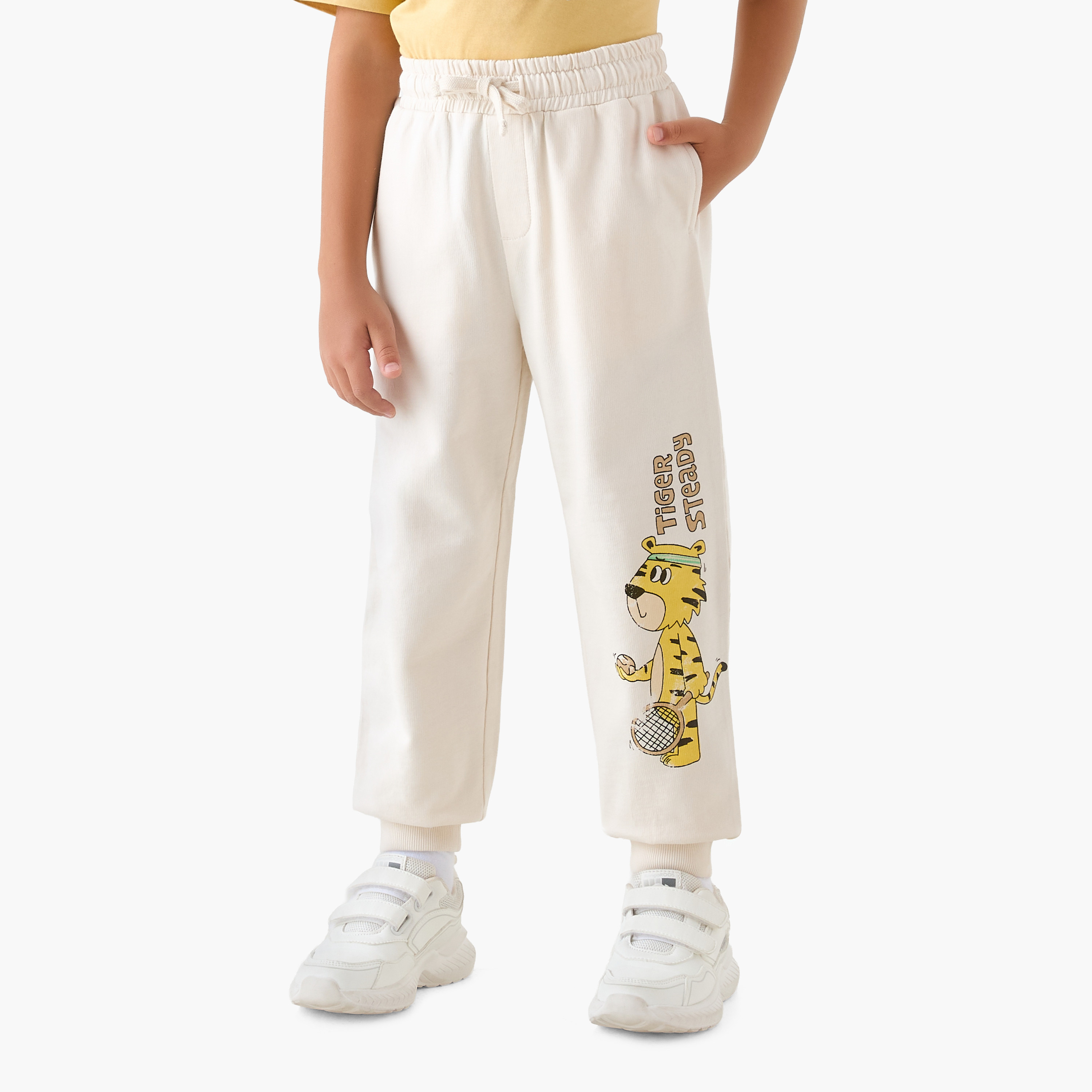 Juniors Tiger Print Hooded Sweatshirt and Joggers Set-baby-boys-clothing-winterwear-setsandcoords-image-3