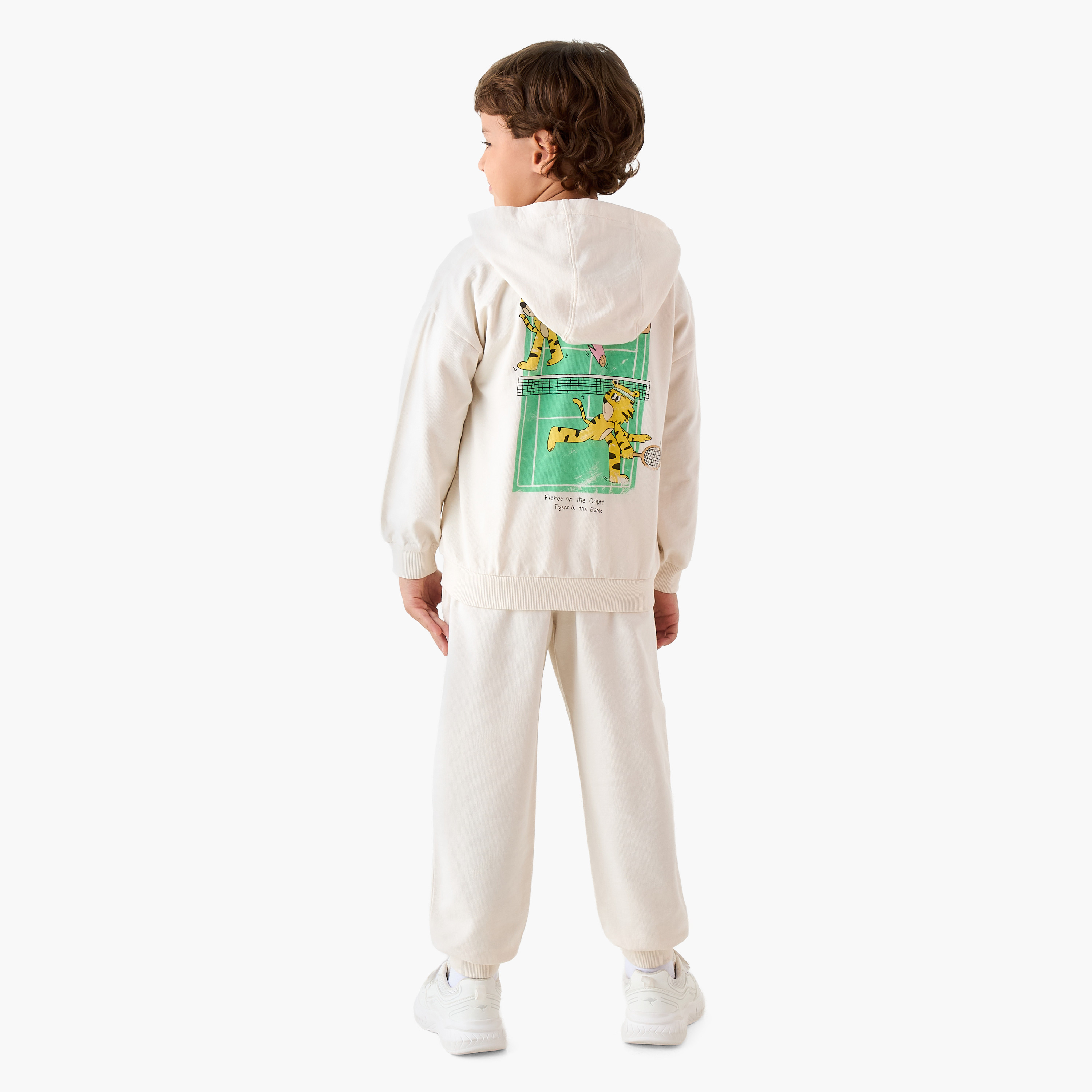 Juniors Tiger Print Hooded Sweatshirt and Joggers Set-baby-boys-clothing-winterwear-setsandcoords-image-4