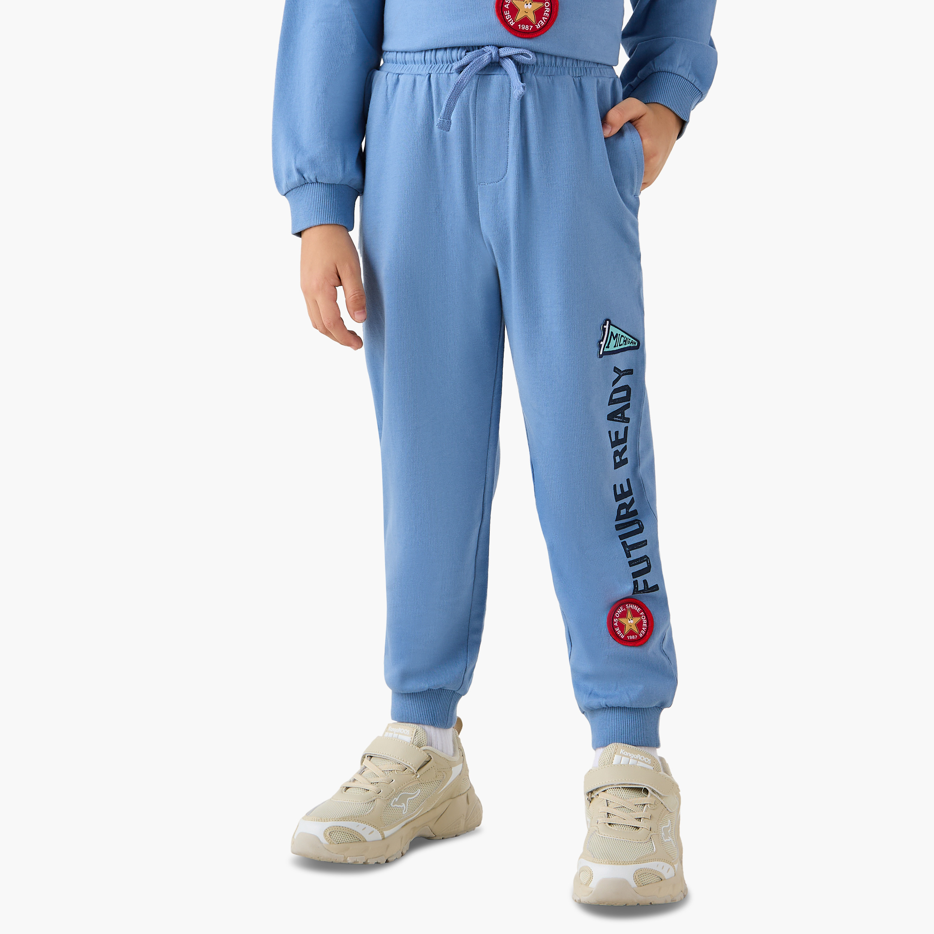 Juniors Varsity Print Sweatshirt and Joggers Set-baby-boys-clothing-winterwear-setsandcoords-image-4