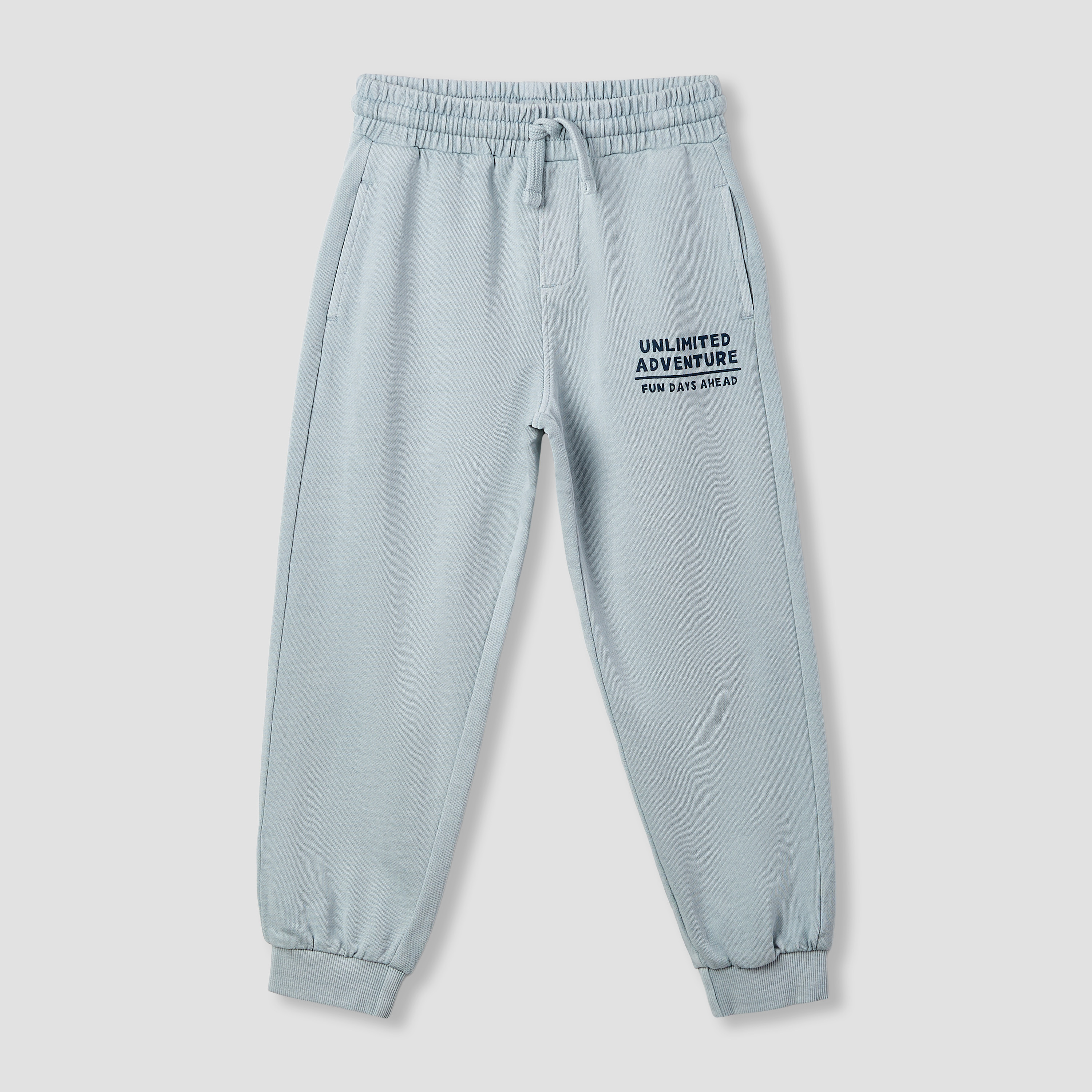 طقم سويت شيرت وبنطلون رياضي للأولاد بطبعات نصية - بوليستر - بأكمام طويلة وياقة من جونيورز-baby-boys-clothing-setsandcoords-image-5