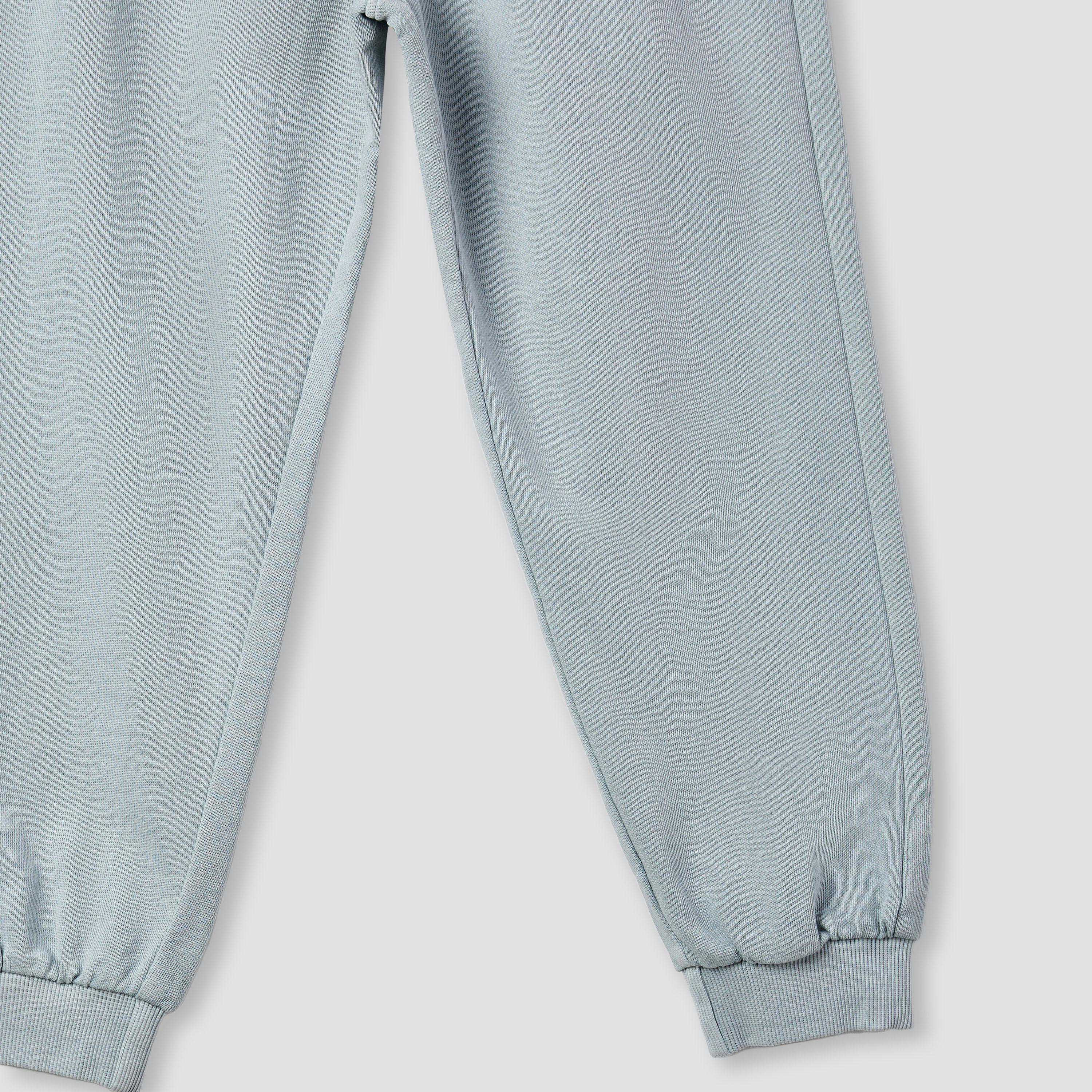 طقم سويت شيرت وبنطلون رياضي للأولاد بطبعات نصية - بوليستر - بأكمام طويلة وياقة من جونيورز-baby-boys-clothing-setsandcoords-image-1