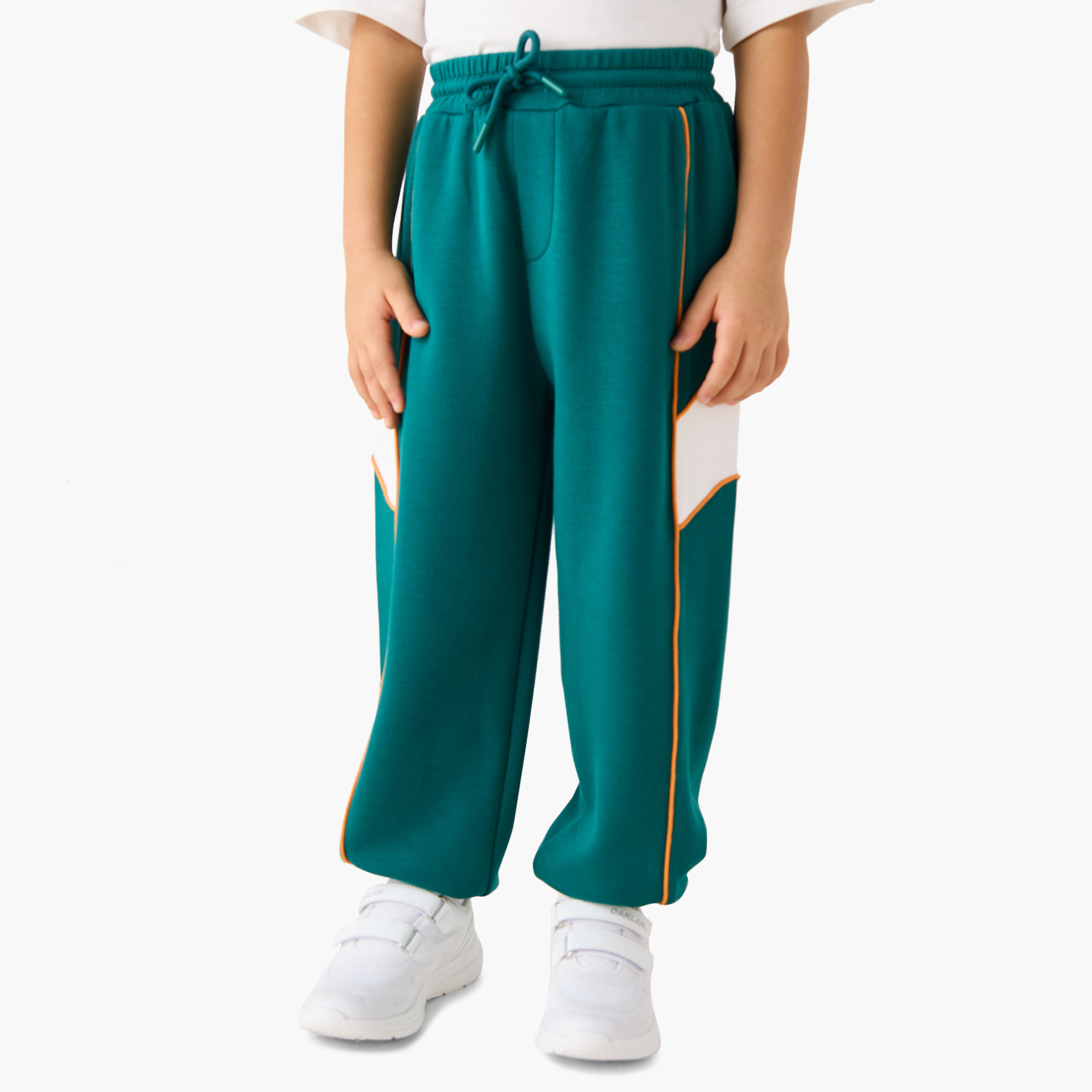 Juniors Panelled Zip Through Jacket and Joggers Set-baby-boys-clothing-winterwear-setsandcoords-image-3