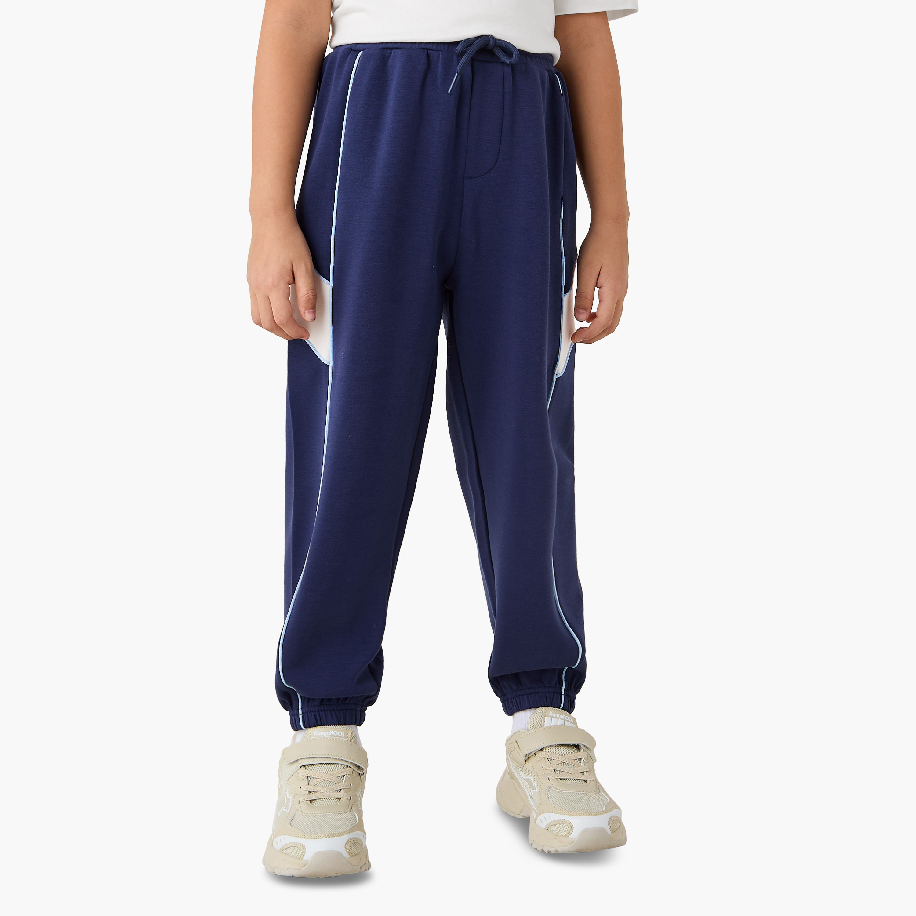 Juniors Panelled Zip Through Jacket and Joggers Set-baby-boys-clothing-winterwear-setsandcoords-image-3