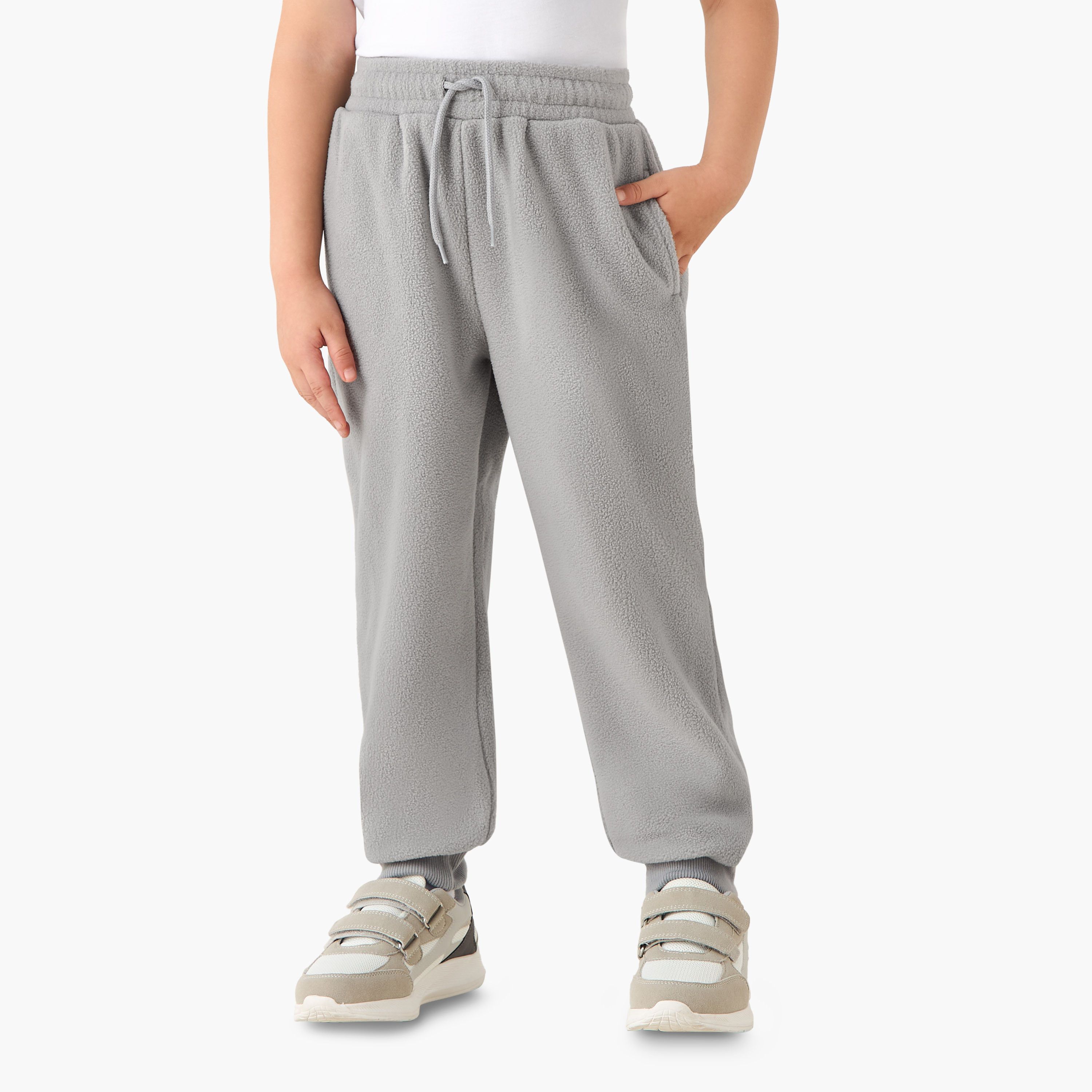 طقم بنطلون رياضي وسويت شيرت بقبعة وأكمام طويلة بوليستر من جونيورز-boys-clothing-setsandcoords-image-3