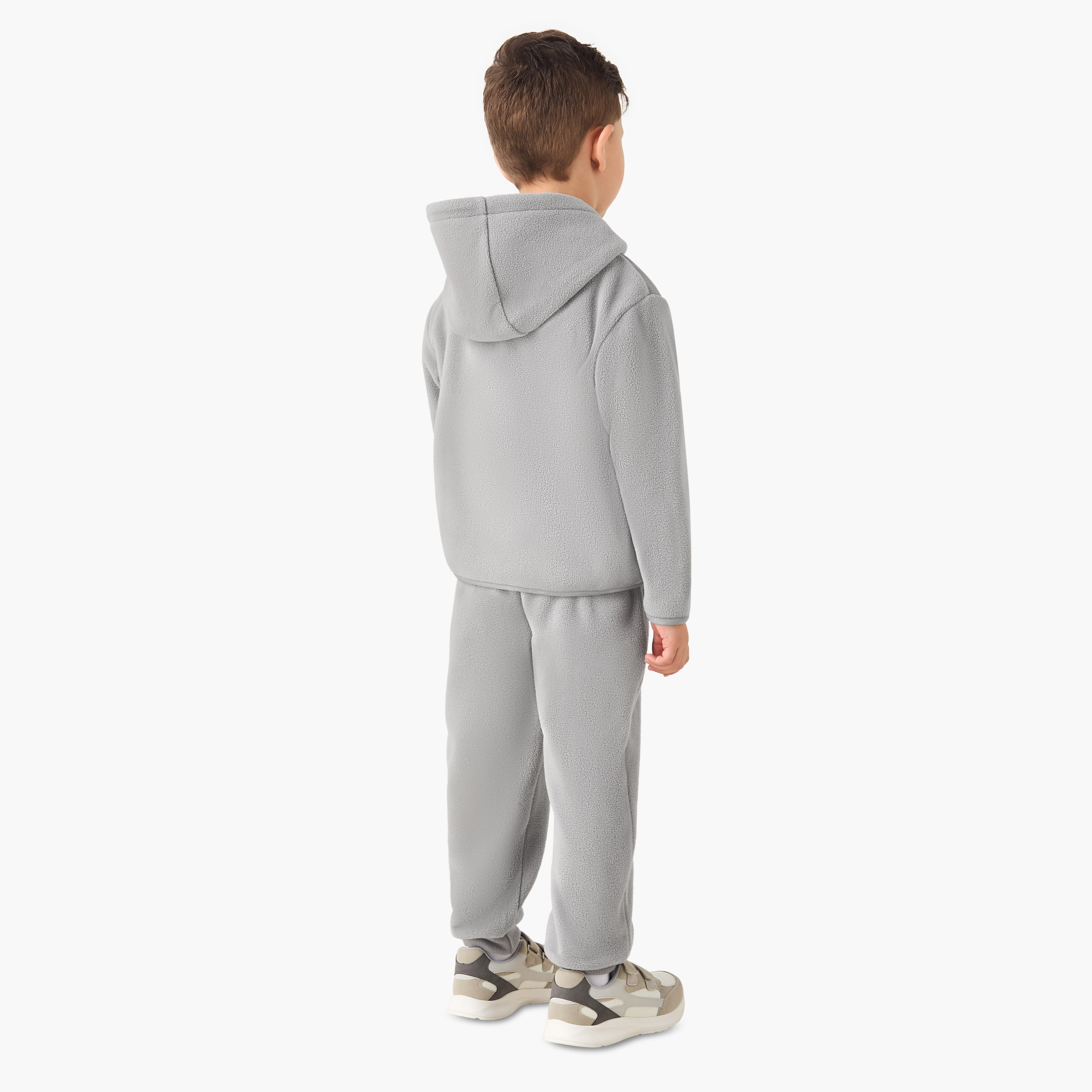 طقم بنطلون رياضي وسويت شيرت بقبعة وأكمام طويلة بوليستر من جونيورز-boys-clothing-setsandcoords-image-4