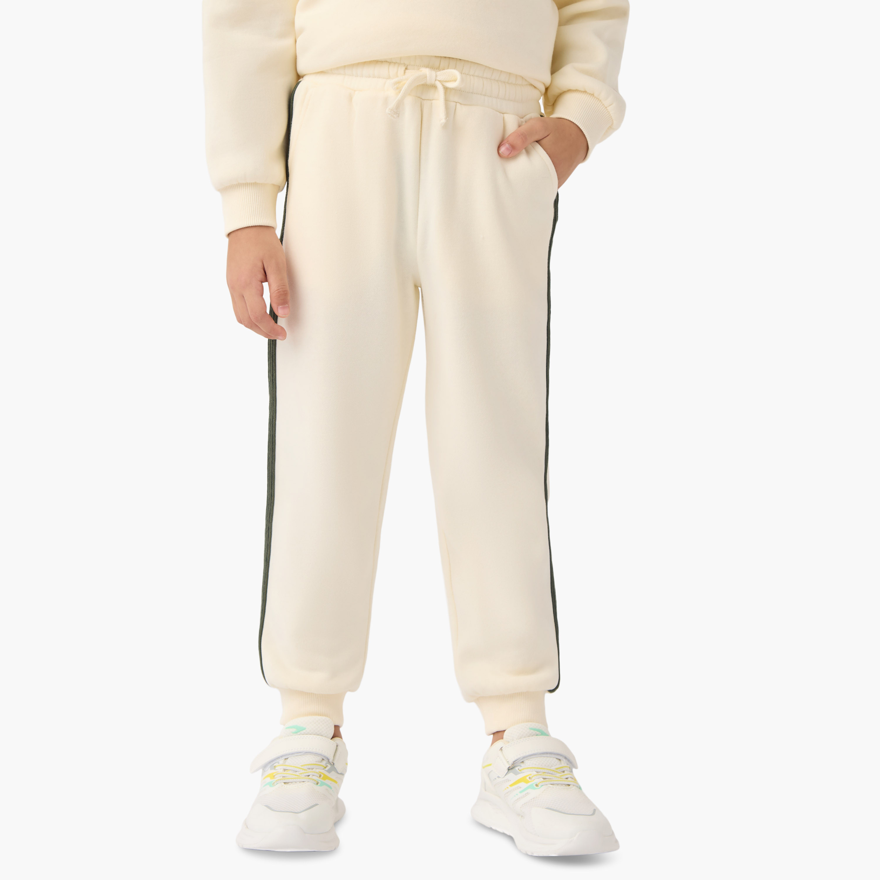 Juniors Embroidered Hooded Sweatshirt and Joggers Set-baby-boys-clothing-winterwear-setsandcoords-image-3