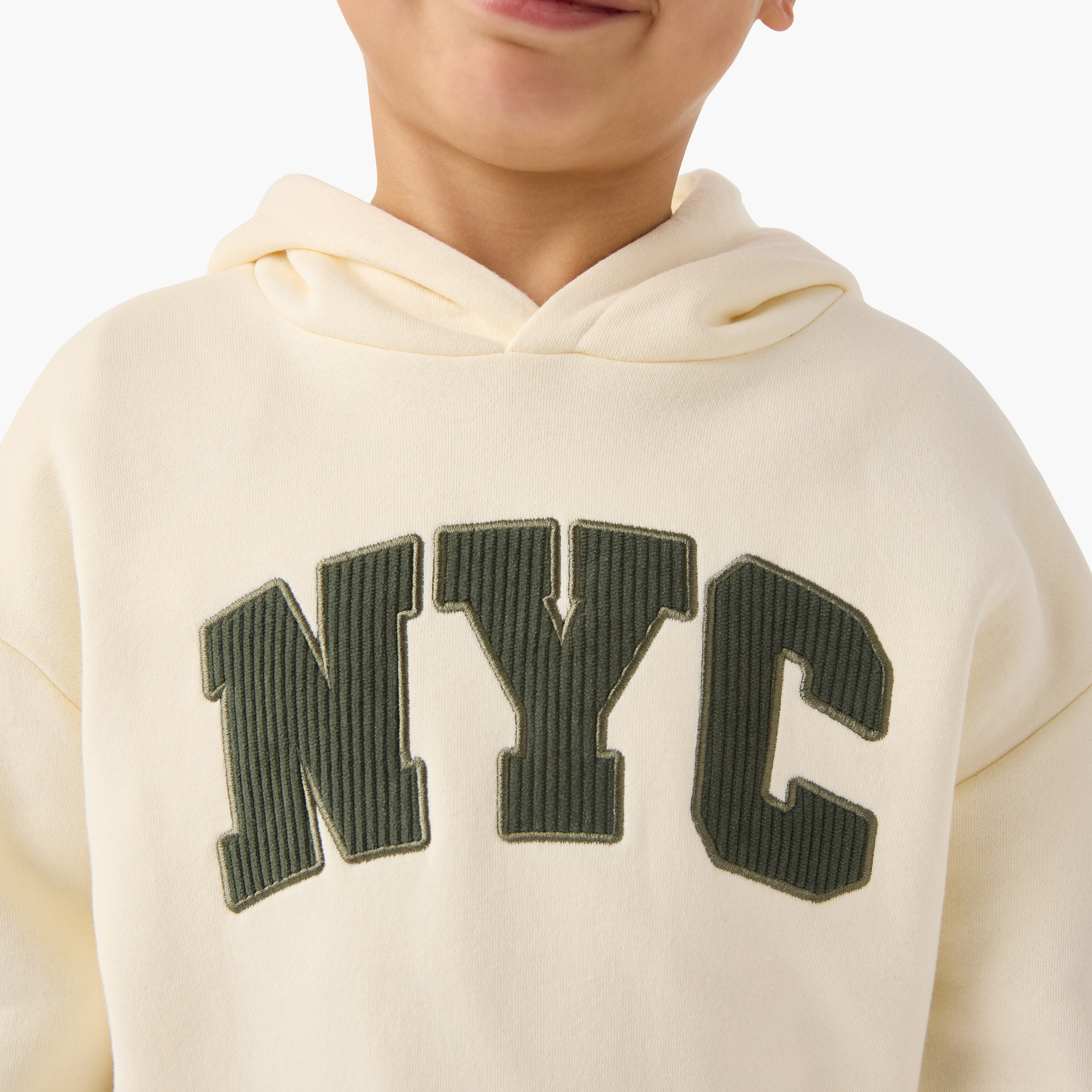 Juniors Embroidered Hooded Sweatshirt and Joggers Set-baby-boys-clothing-winterwear-setsandcoords-image-5