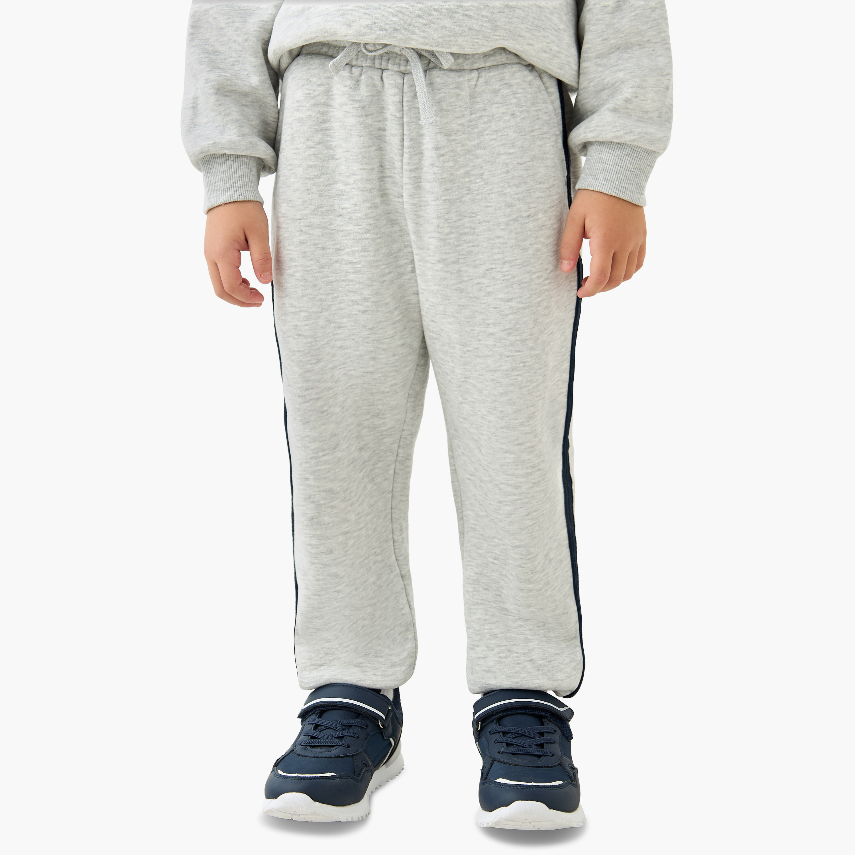 Juniors Applique Detail Sweatshirt and Joggers Set-baby-boys-clothing-winterwear-setsandcoords-image-3