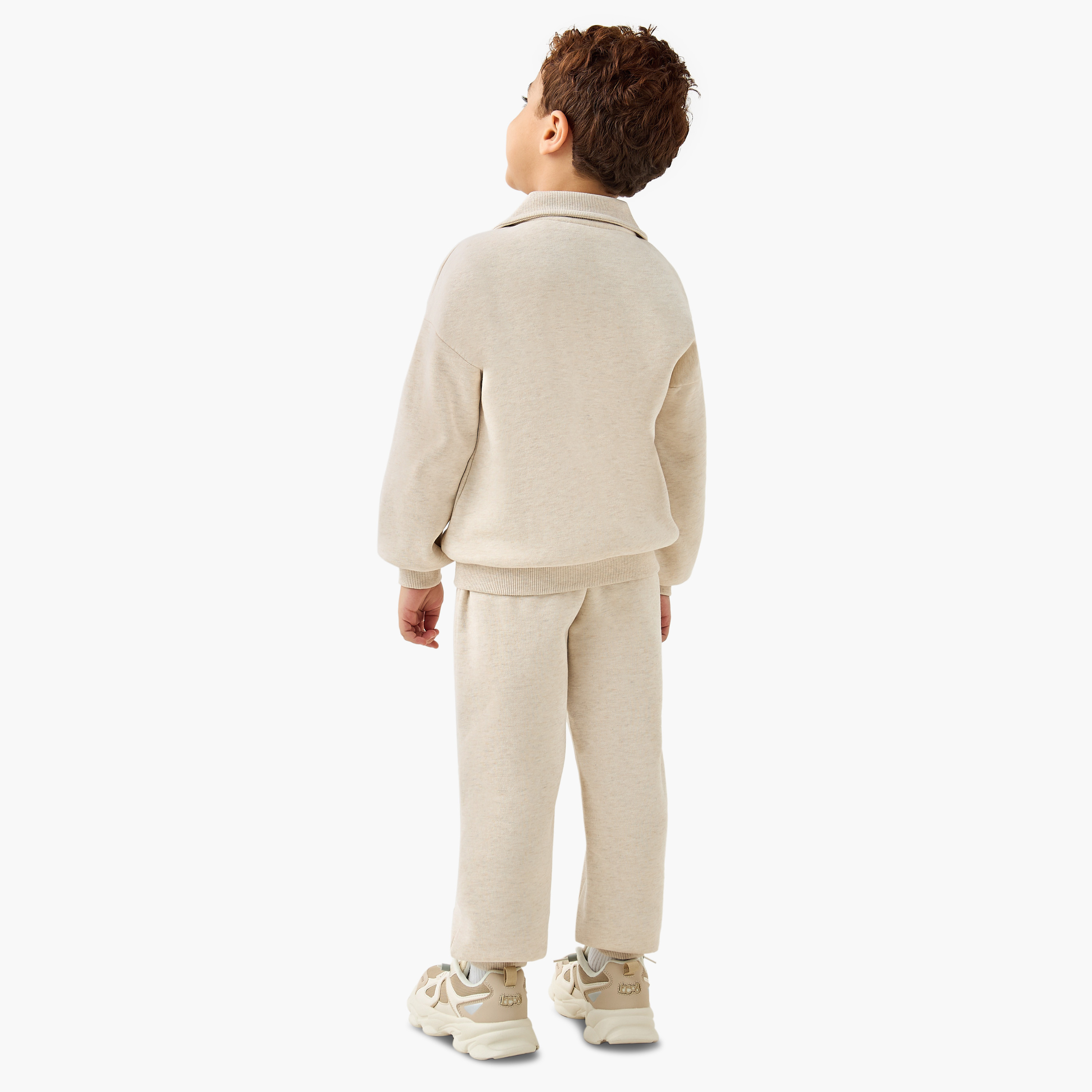 Juniors Teddy Bear Embroidered Sweatshirt and Joggers Set-baby-boys-clothing-winterwear-setsandcoords-image-4